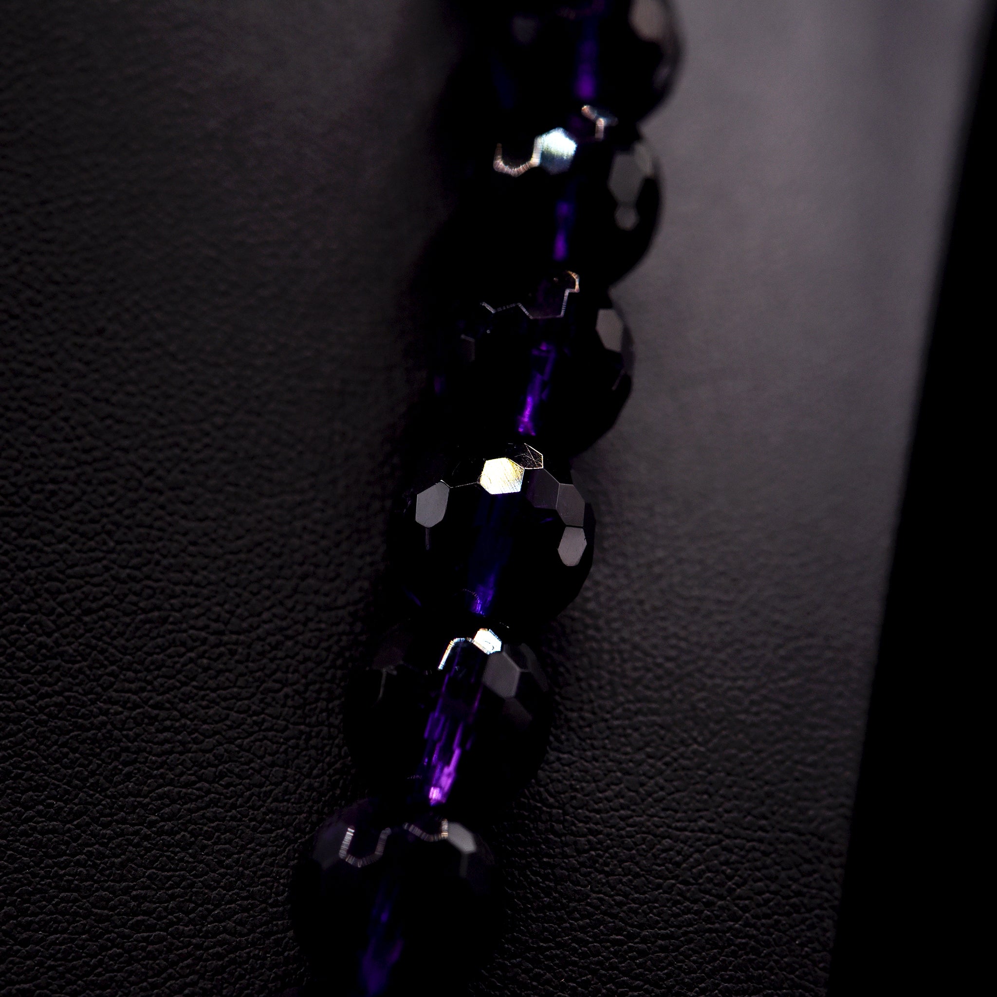 12mm Faceted Round Purple Amethyst Bead Strings