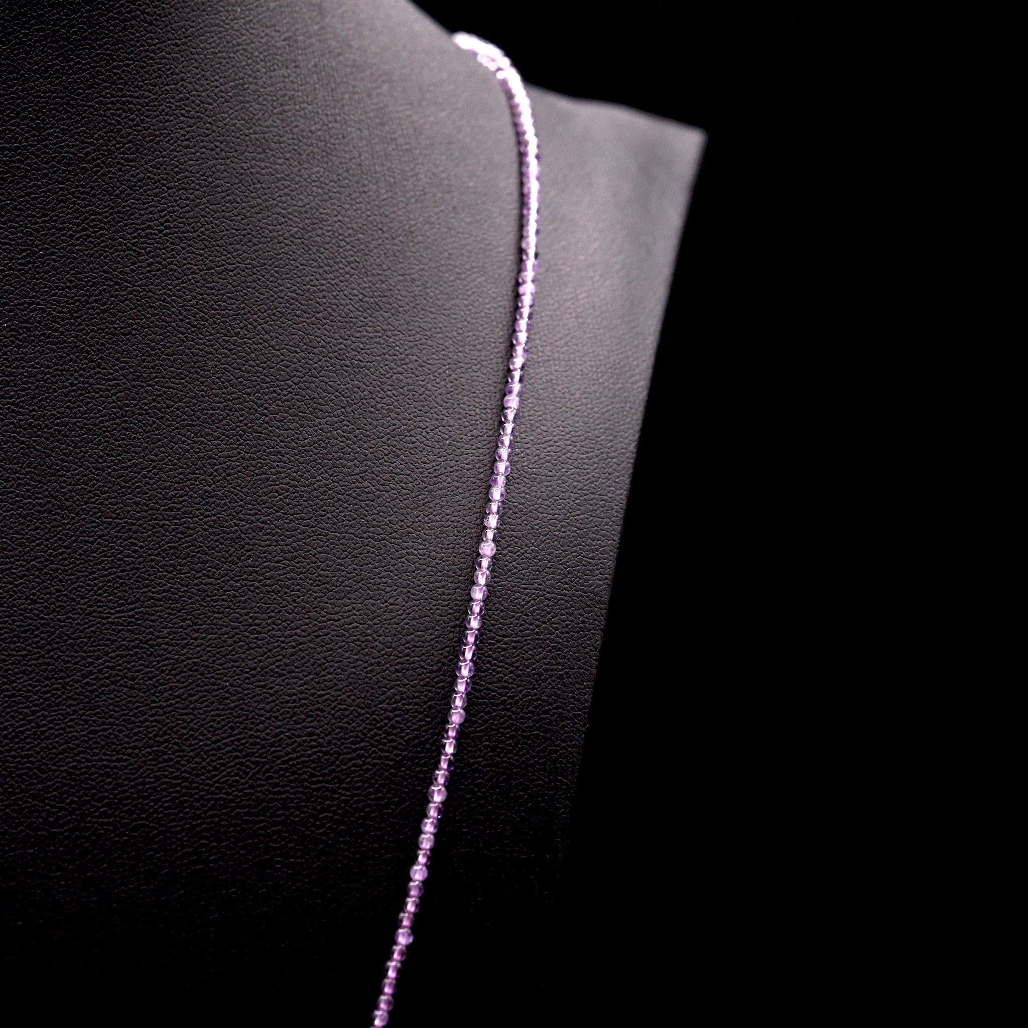2mm Round Purple Amethyst Bead Strings
