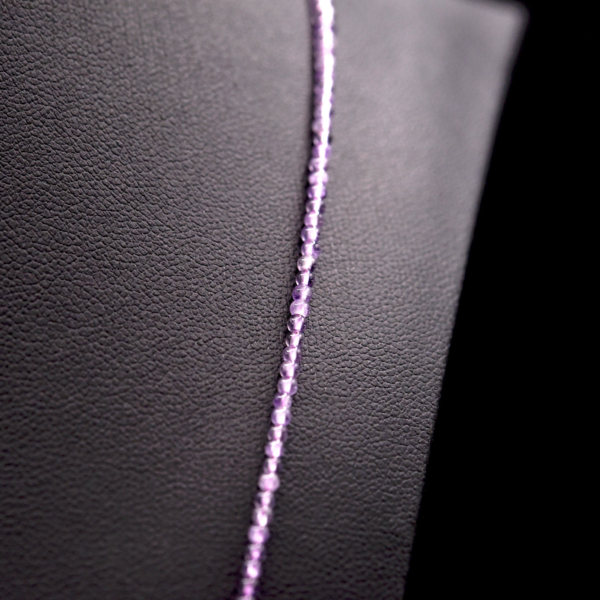 2mm Round Purple Amethyst Bead Strings