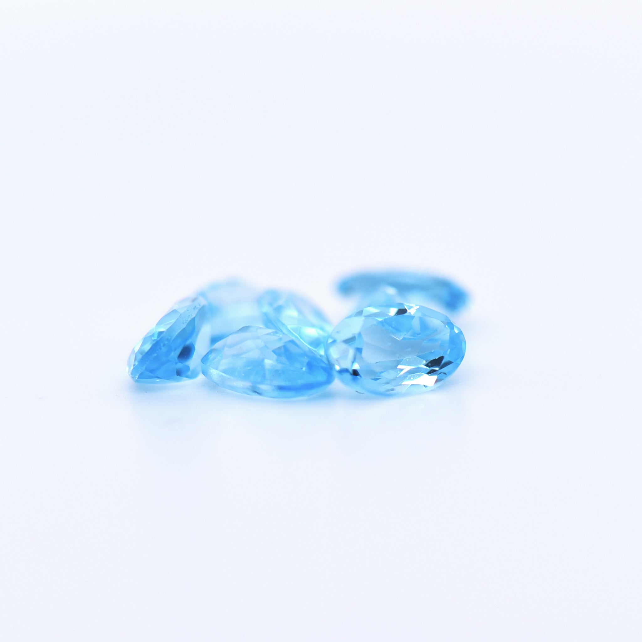 6X4 Oval Faceted Swiss Blue Topaz
