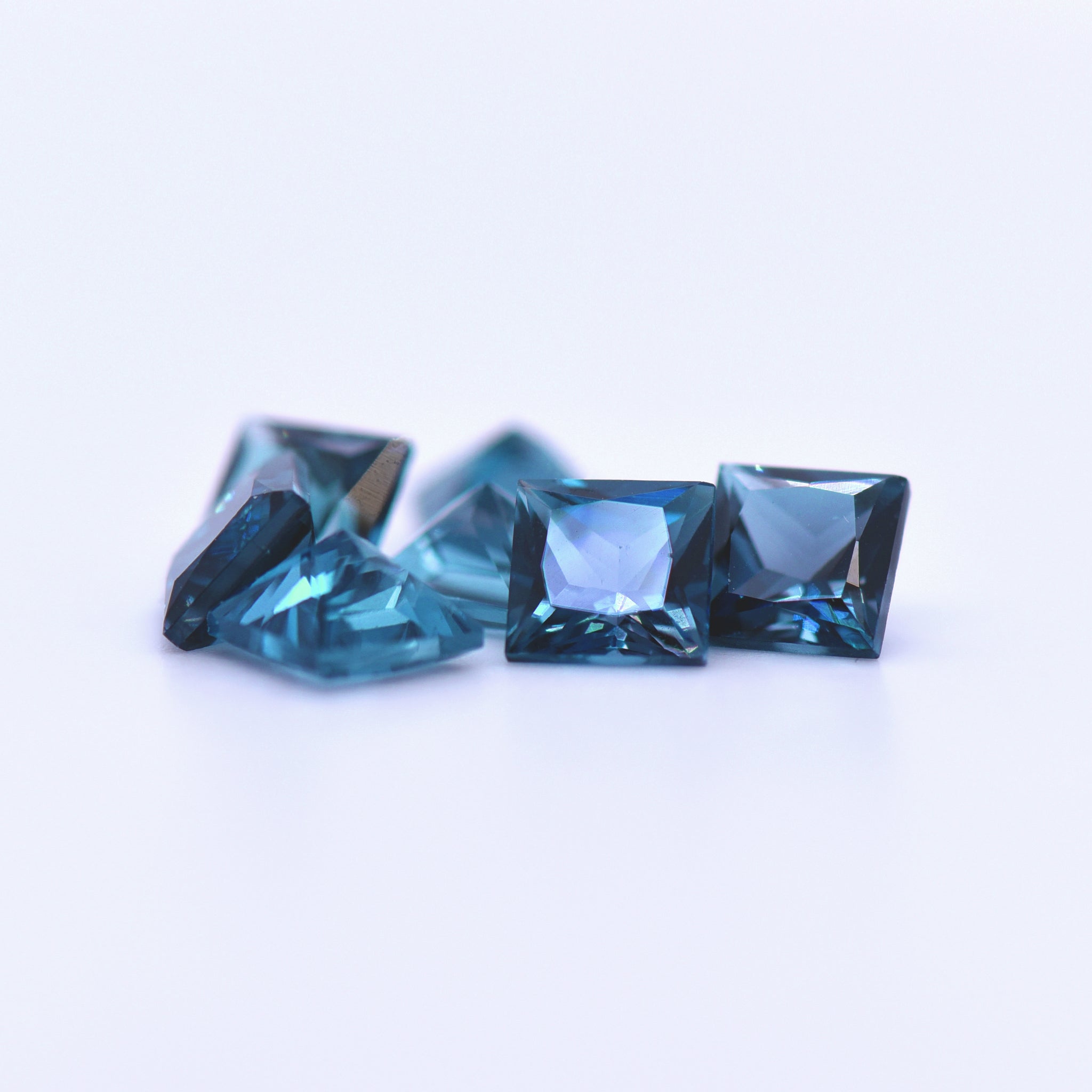 6x6 Square Step Cut London Blue Topaz