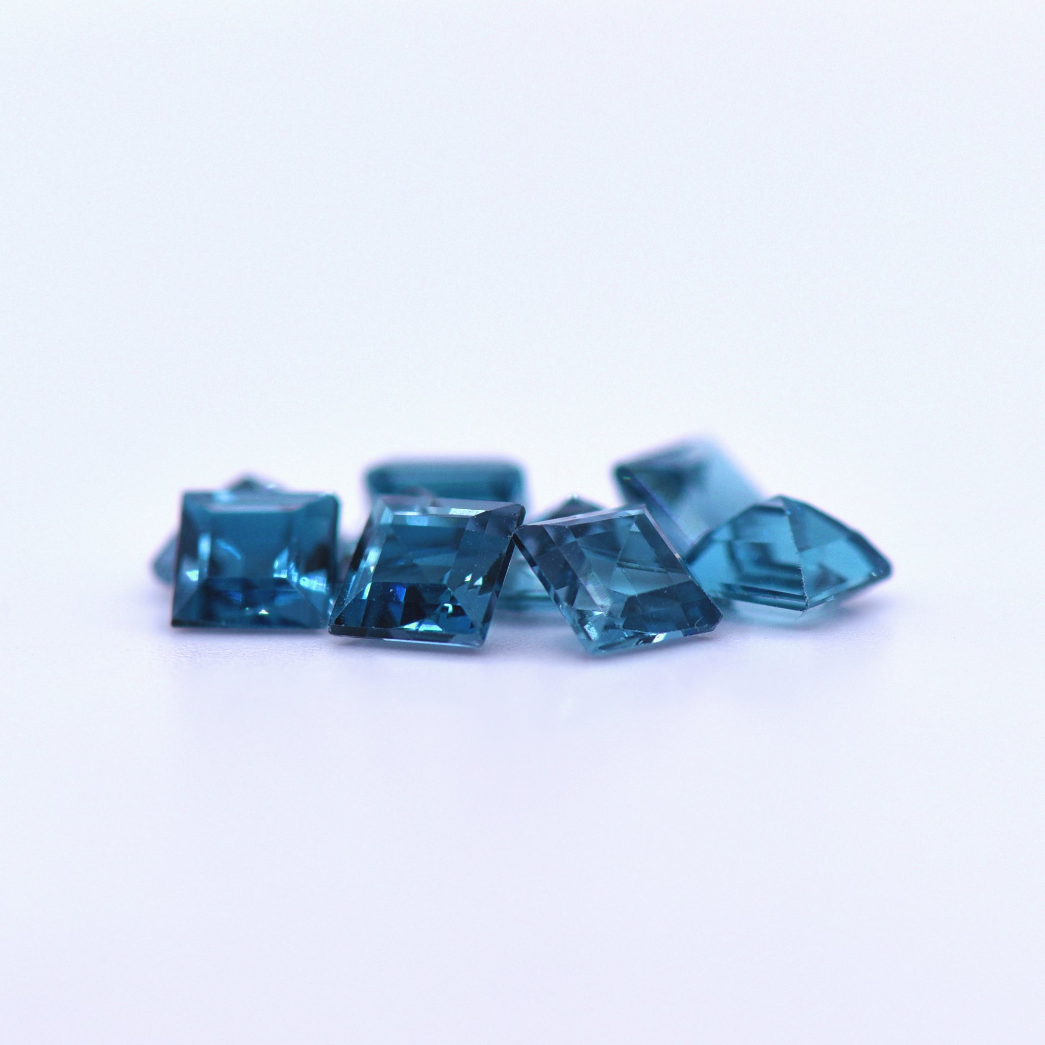 5x5 Square Step Cut London Blue Topaz