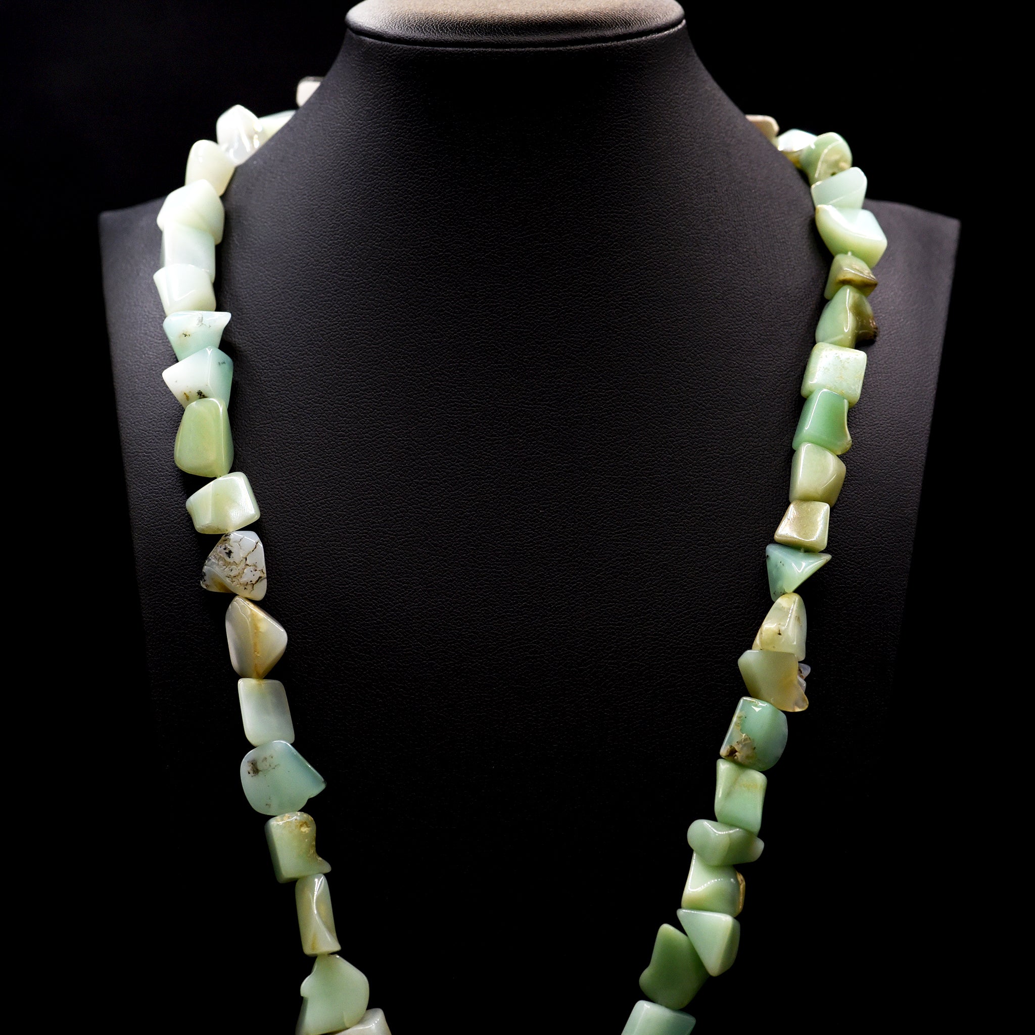 10mm Nugget Green Chrysoprase Bead Strings