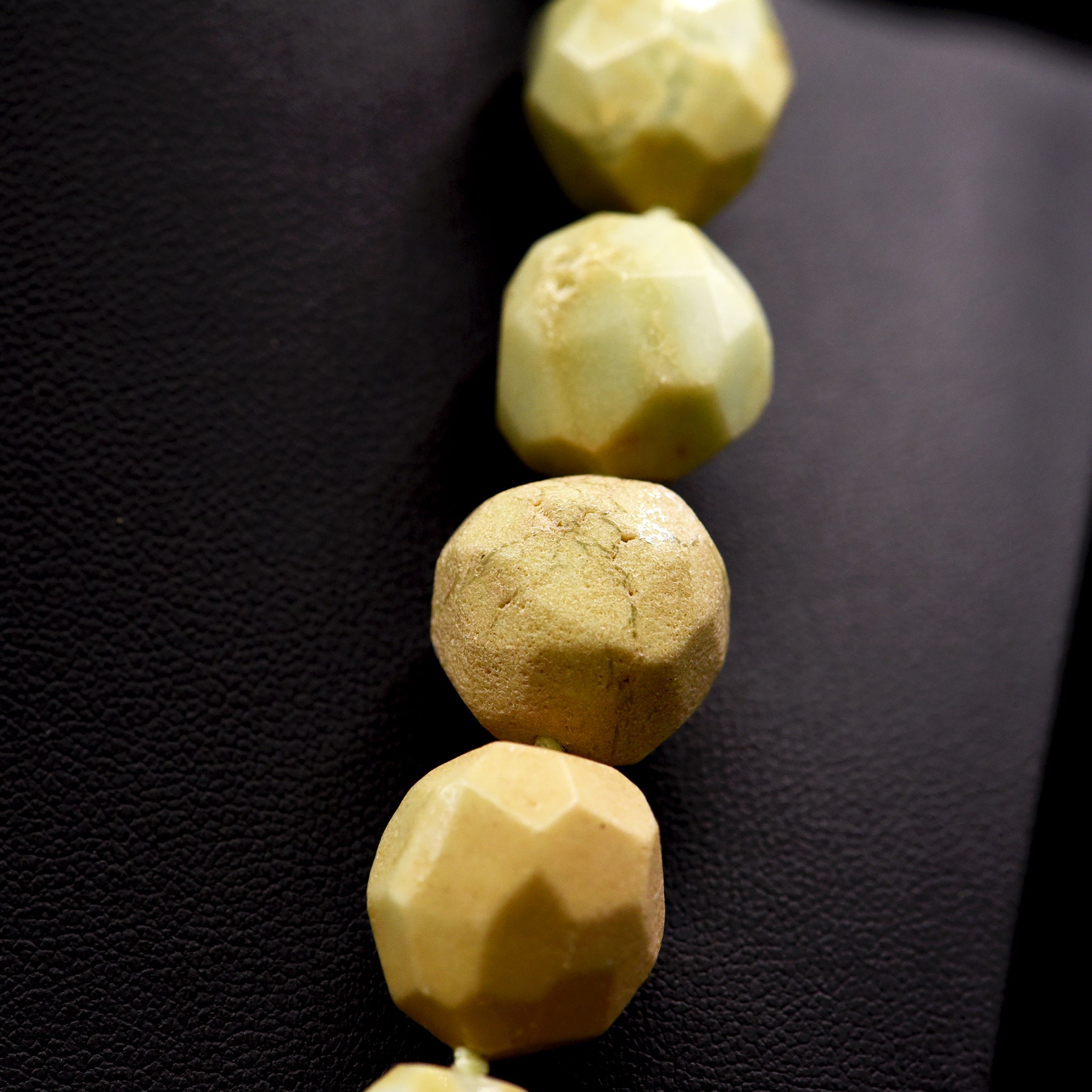 15mm Faceted Nugget Mixed Chrysoprase Bead Strings