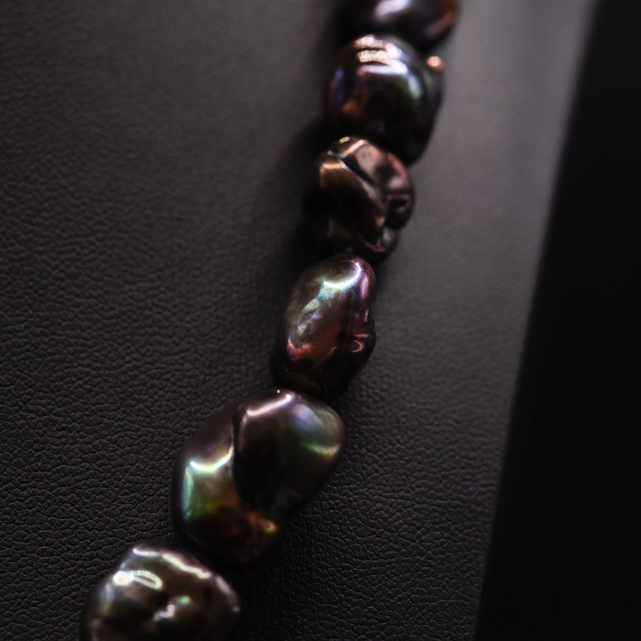 14mm Baroque Black Loose Pearl String