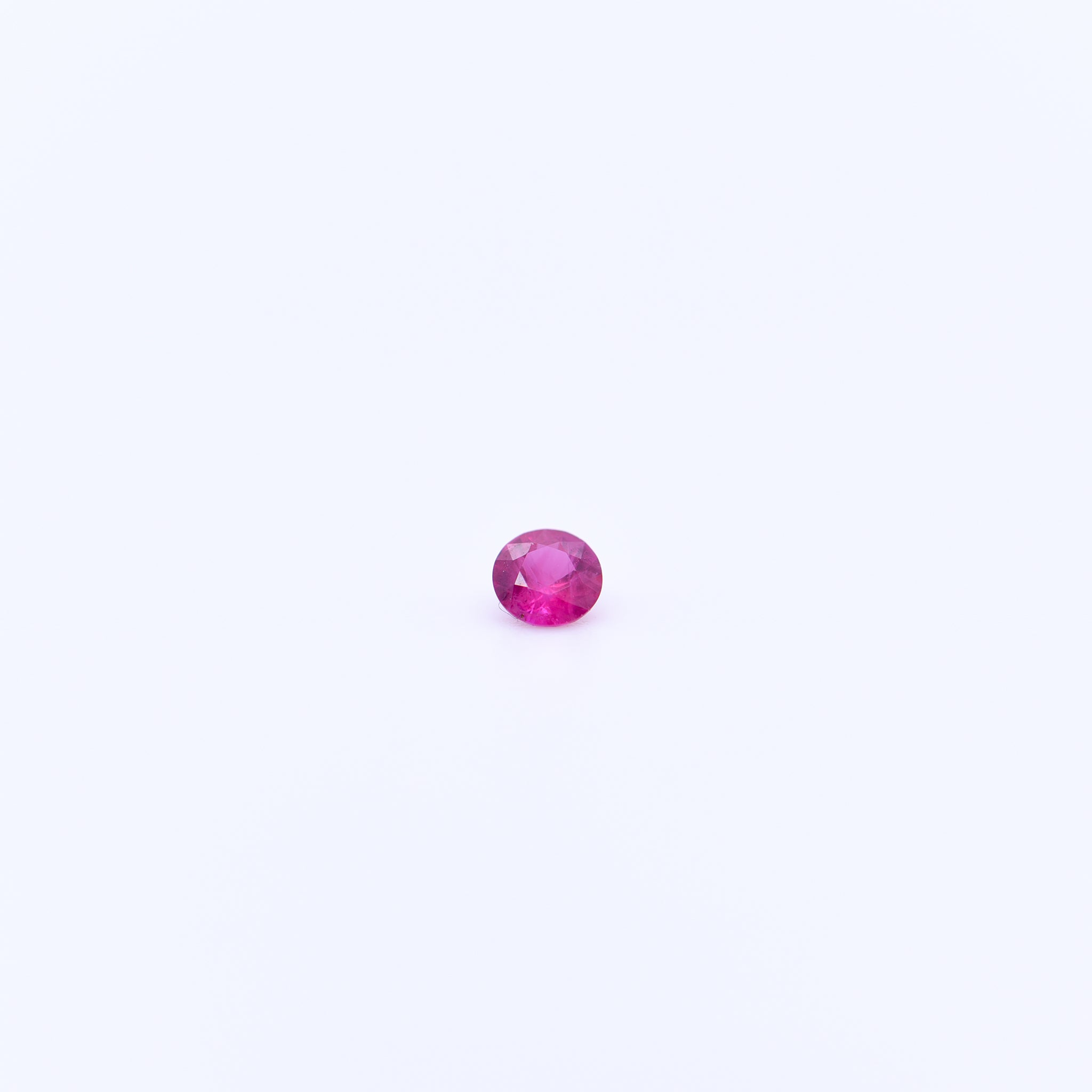 3mm Round Diamond Cut Pink Rubies