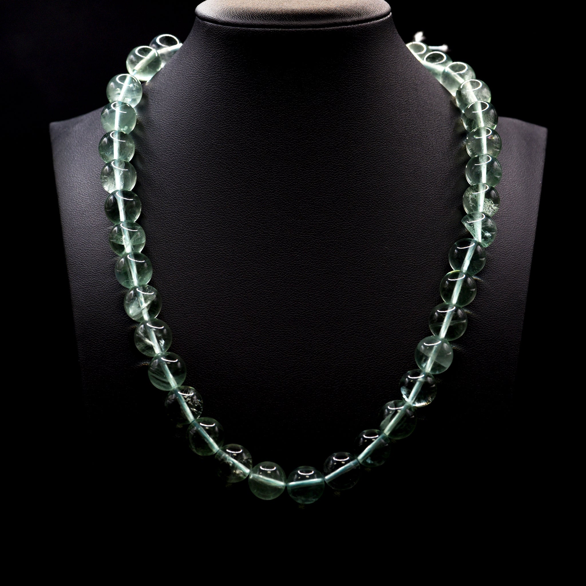 12mm Round Green Fluorite Bead Strings