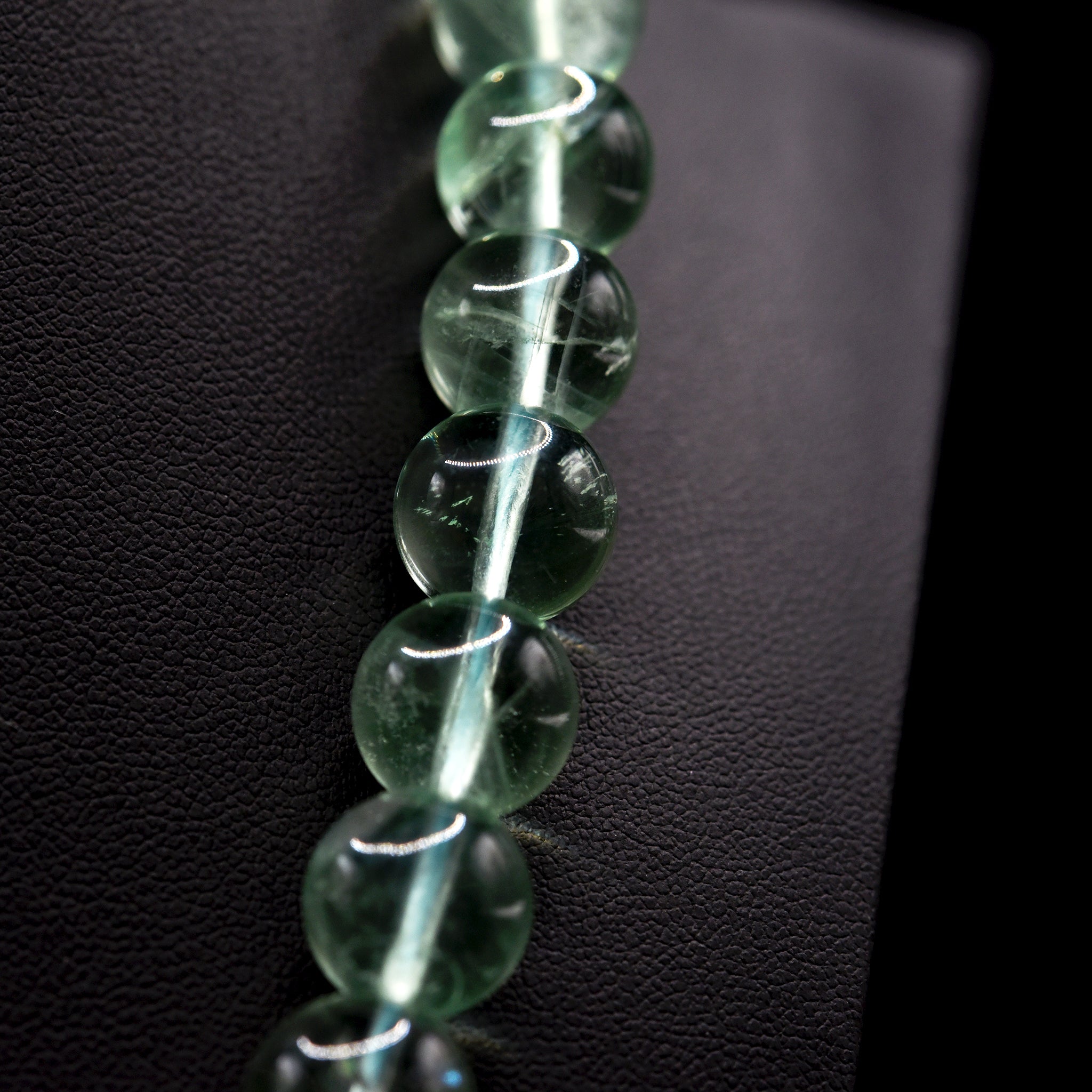 12mm Round Green Fluorite Bead Strings