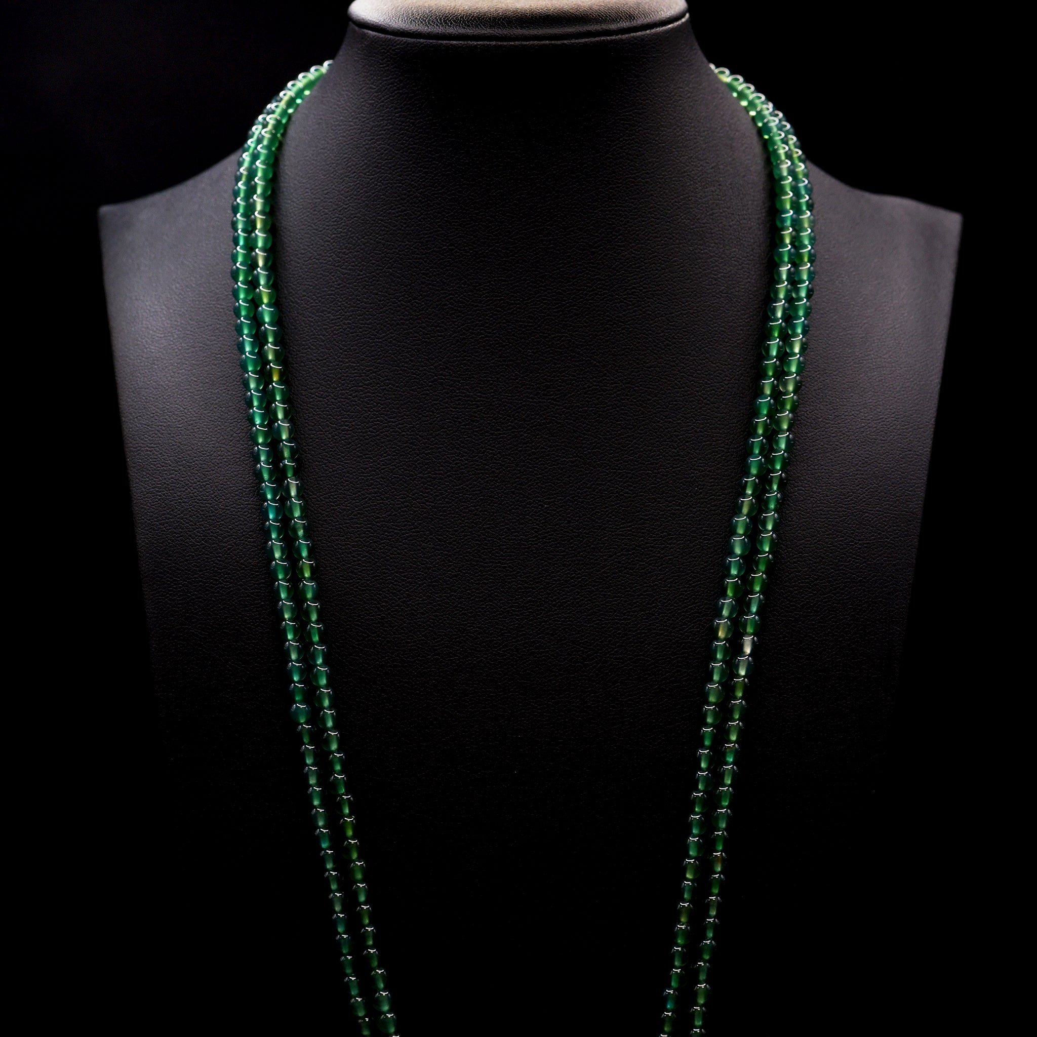 4mm Round Green Fluorite Bead Strings