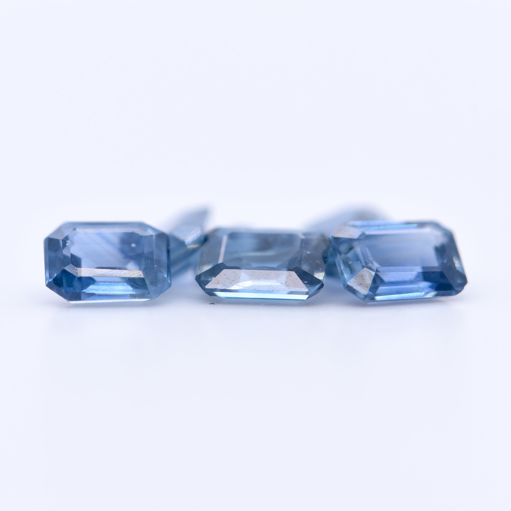 5x4 Octagon Blue Sapphires