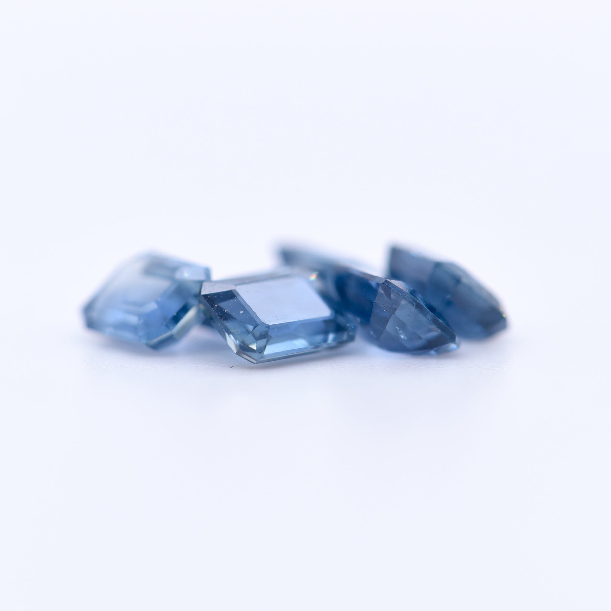 5x4 Octagon Blue Sapphires