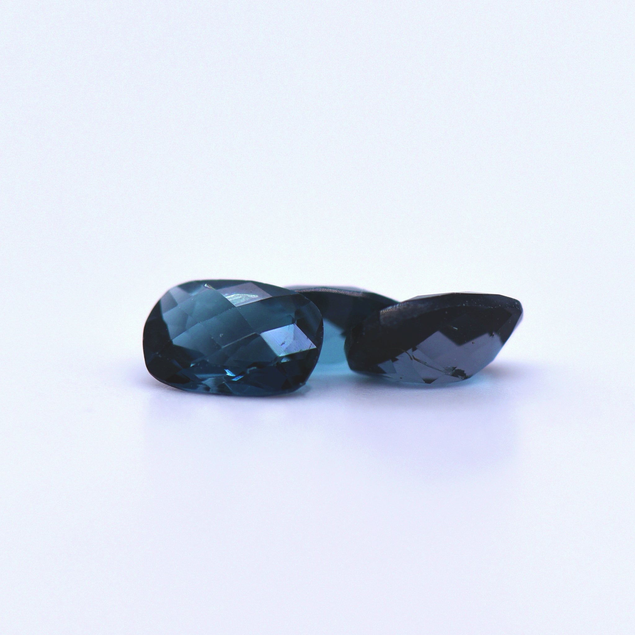 7x5 Cushion Checkerboard Cut London Blue Topaz