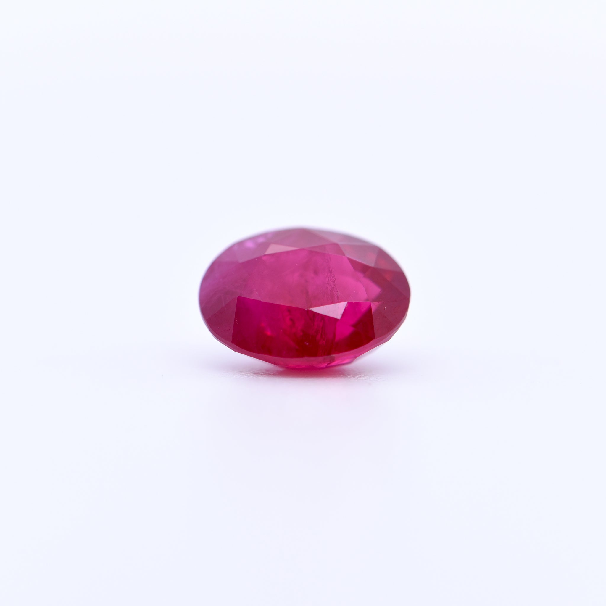 8x6 Oval Faceted Red Rubies