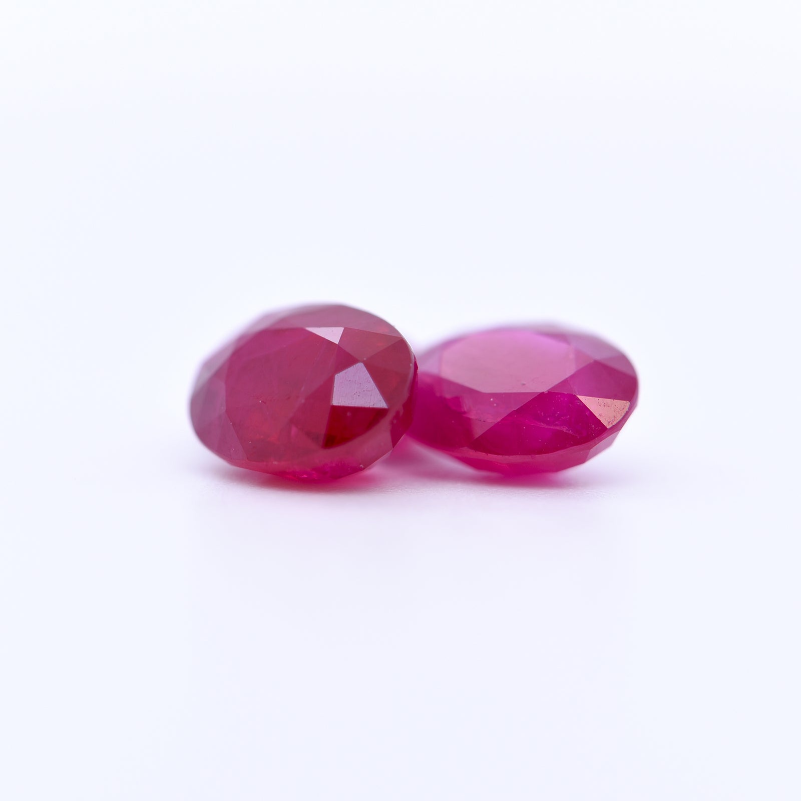 8x6 Oval Faceted Red Rubies