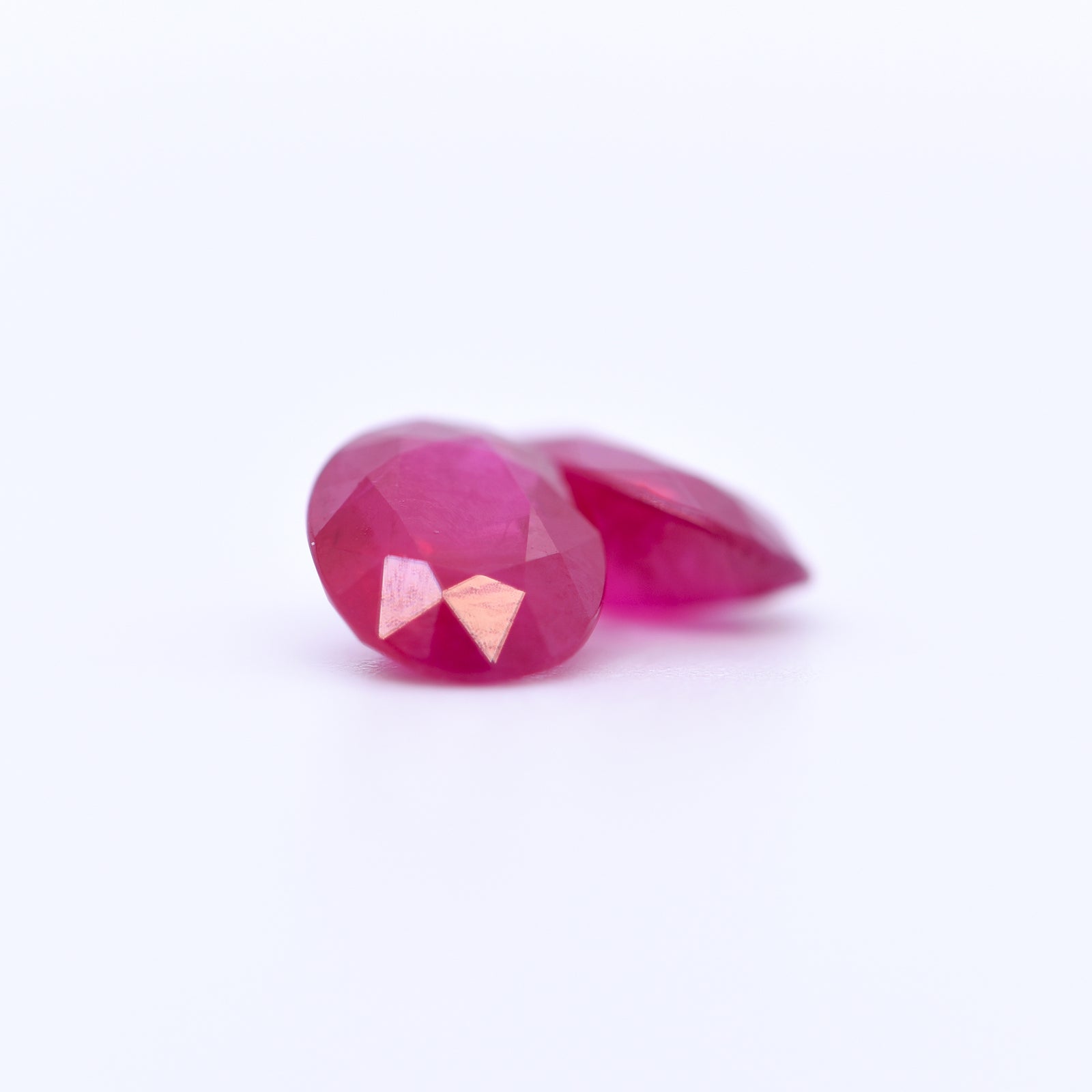 8x6 Oval Faceted Red Rubies