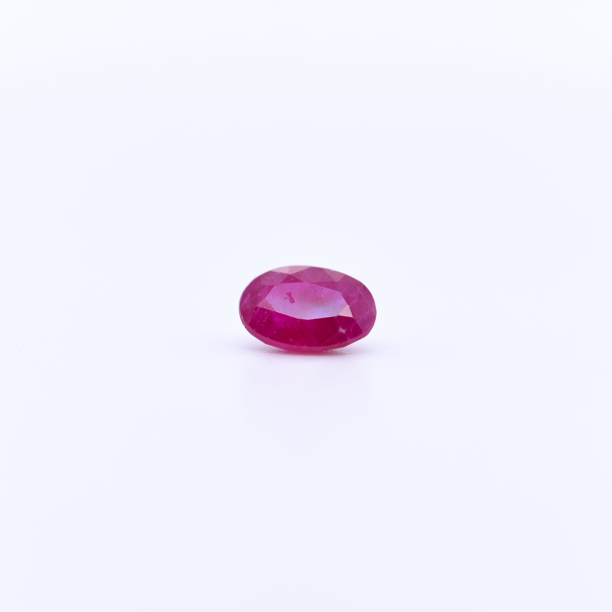 6x4 Oval Faceted Red Rubies