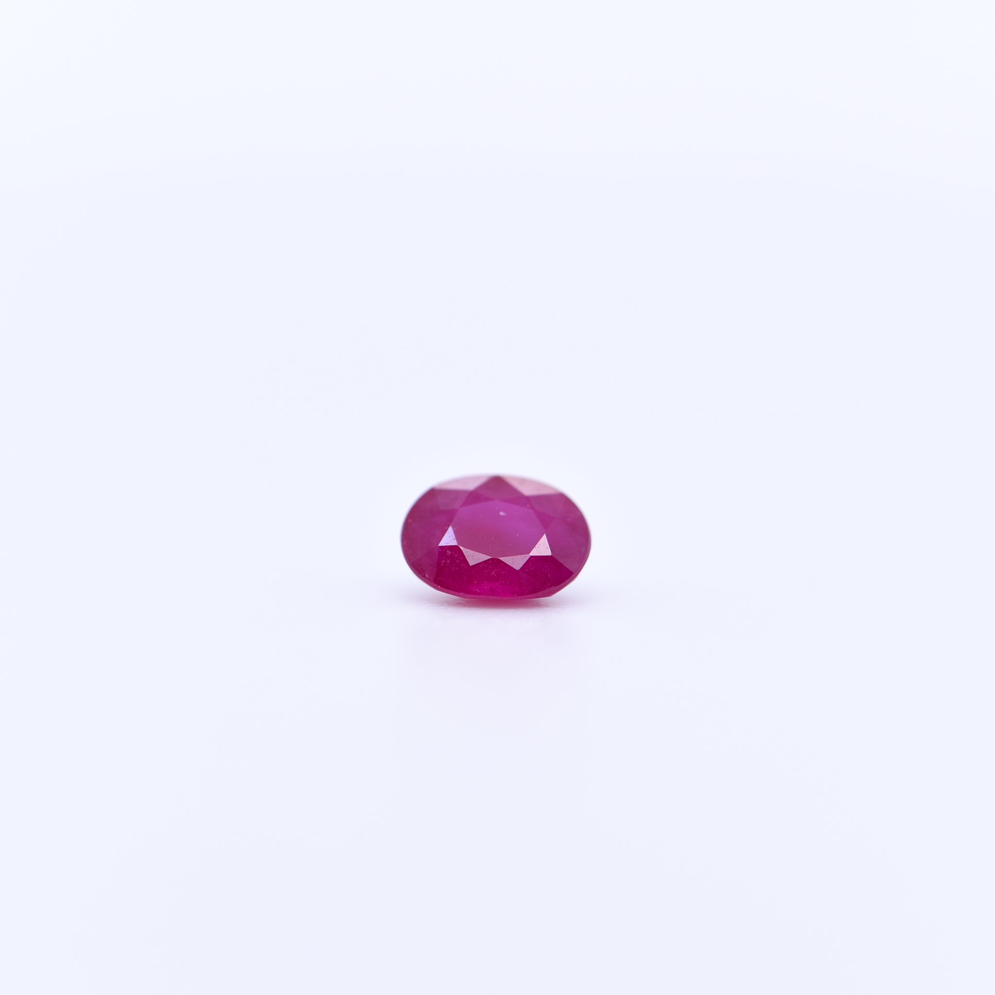5X4 Oval Faceted Red Rubies