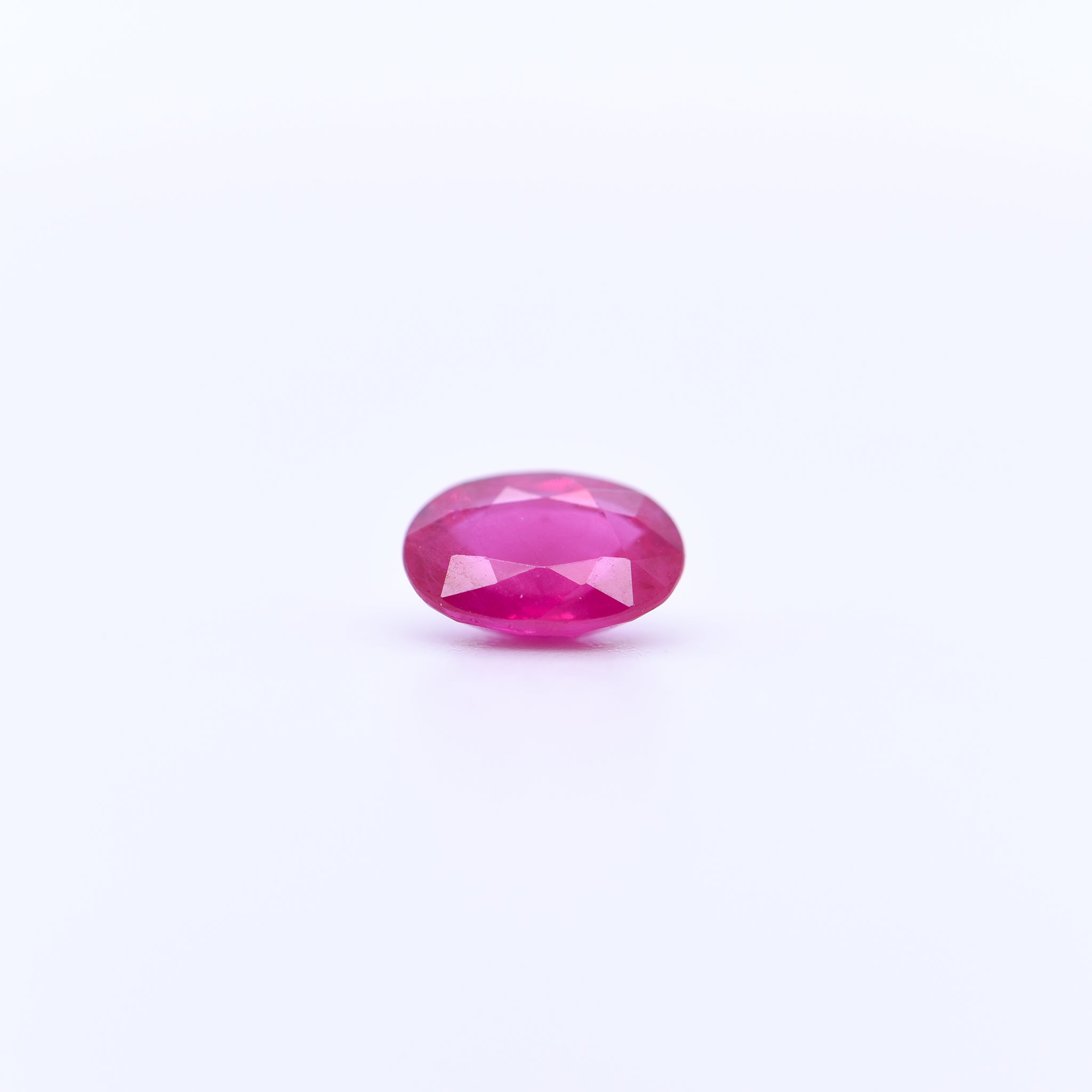 7x5 Oval Faceted Red Rubies