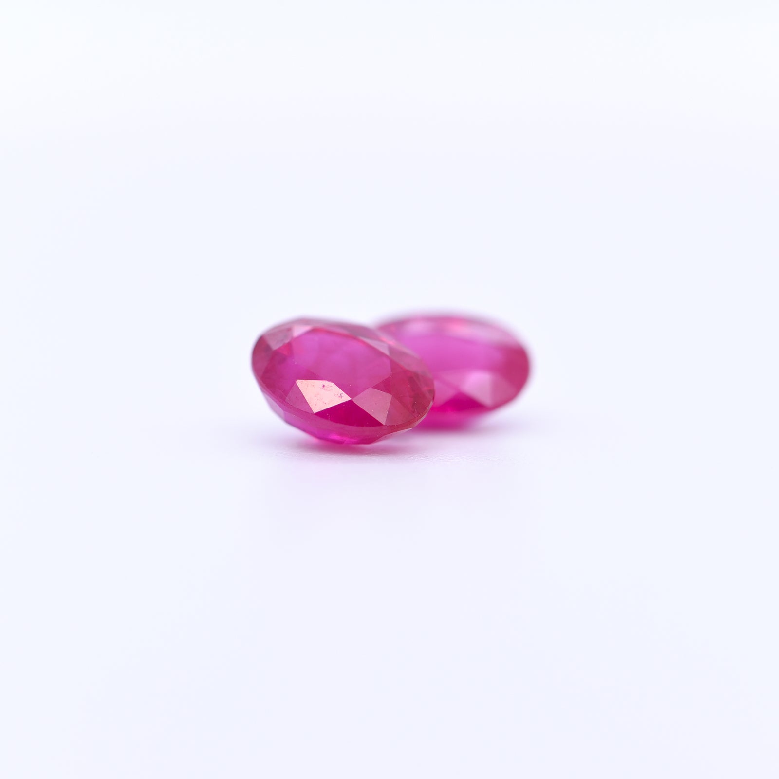 7x5 Oval Faceted Red Rubies
