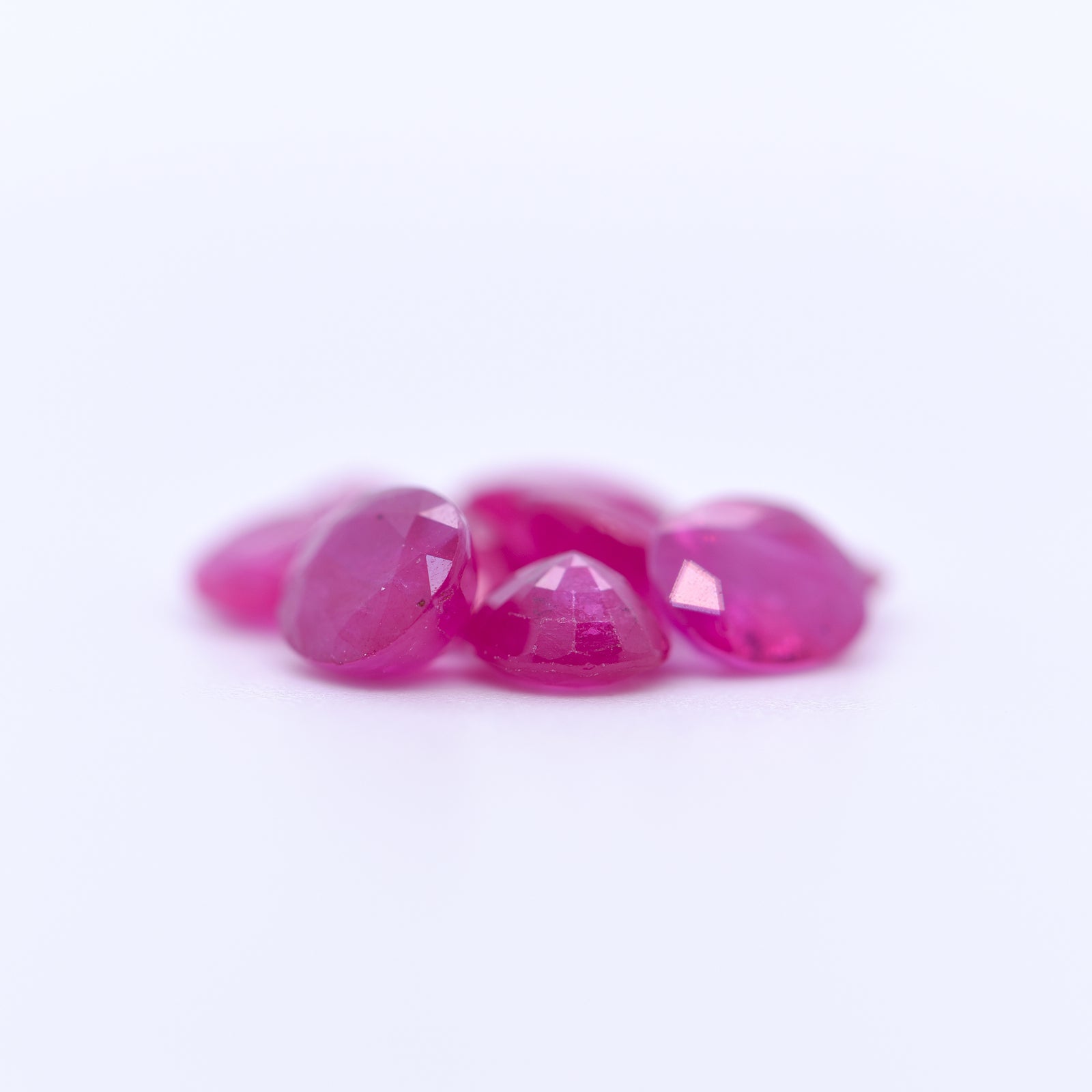 6x5 Oval Faceted Pink Rubies