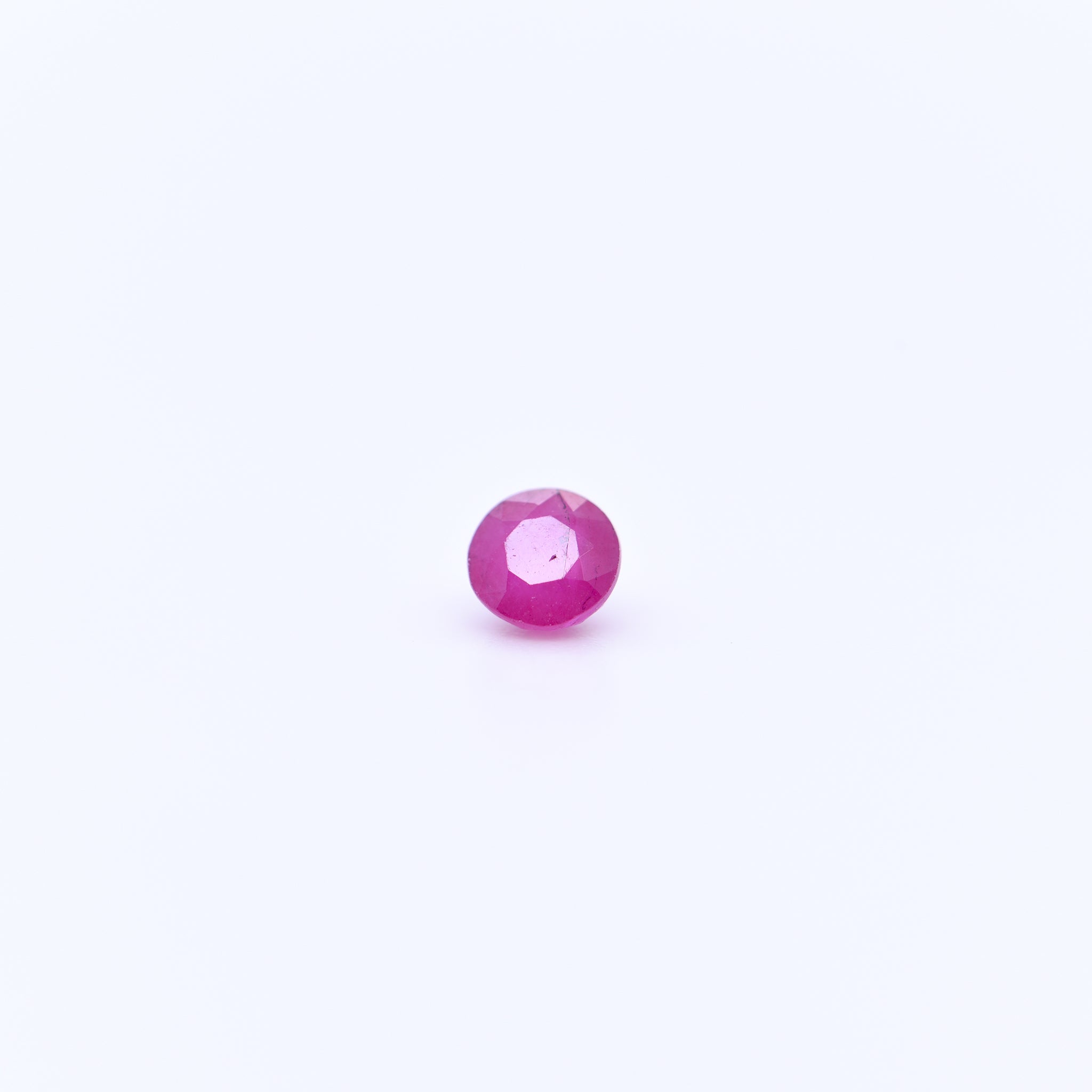 4mm Round Faceted Pink Rubies