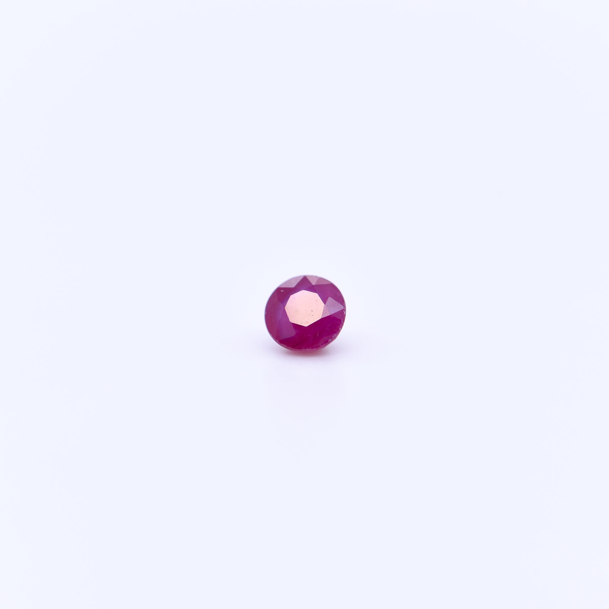 4mm Round Faceted Red Rubies