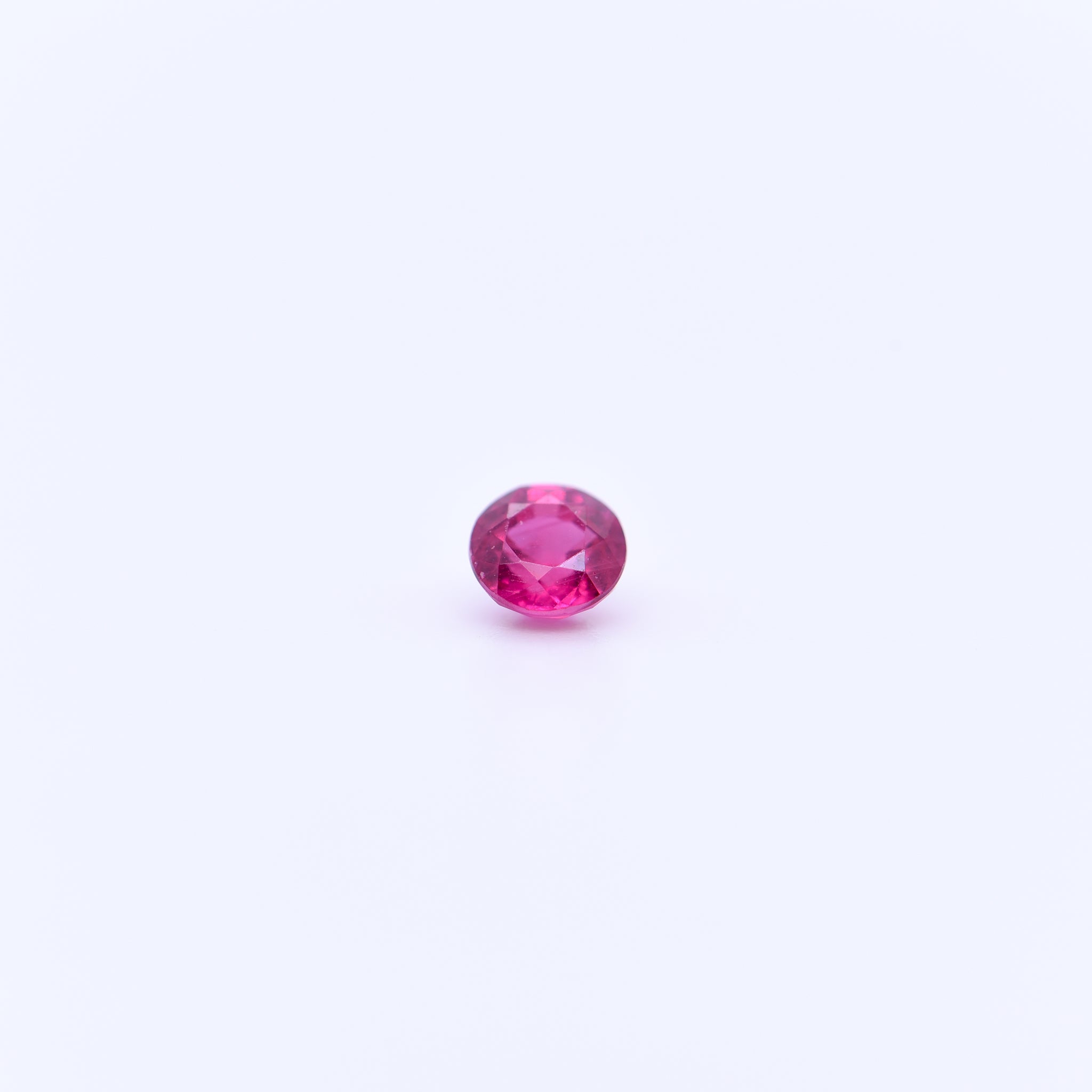 4mm Round Faceted Pink Rubies