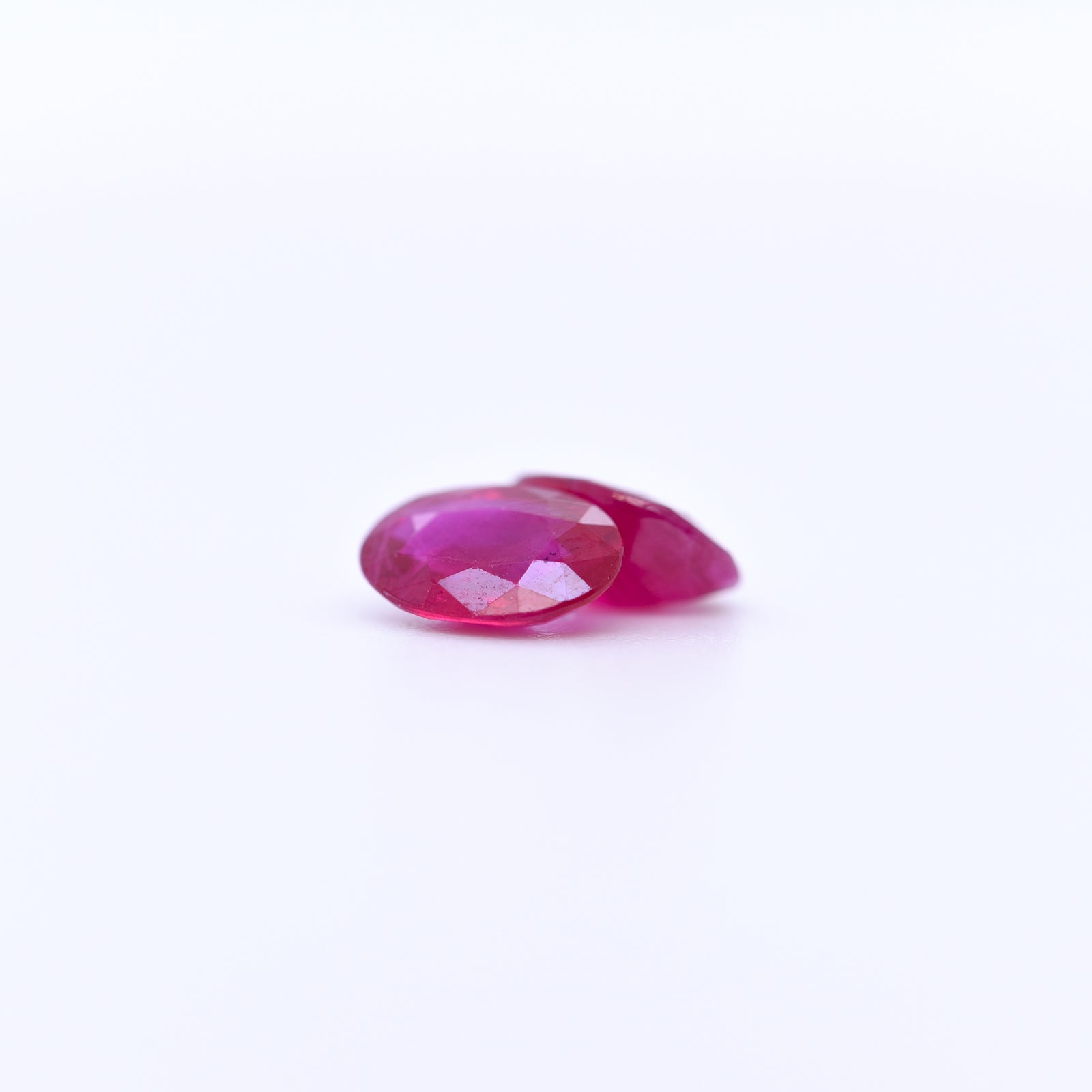 7x5 Oval Faceted Red Rubies