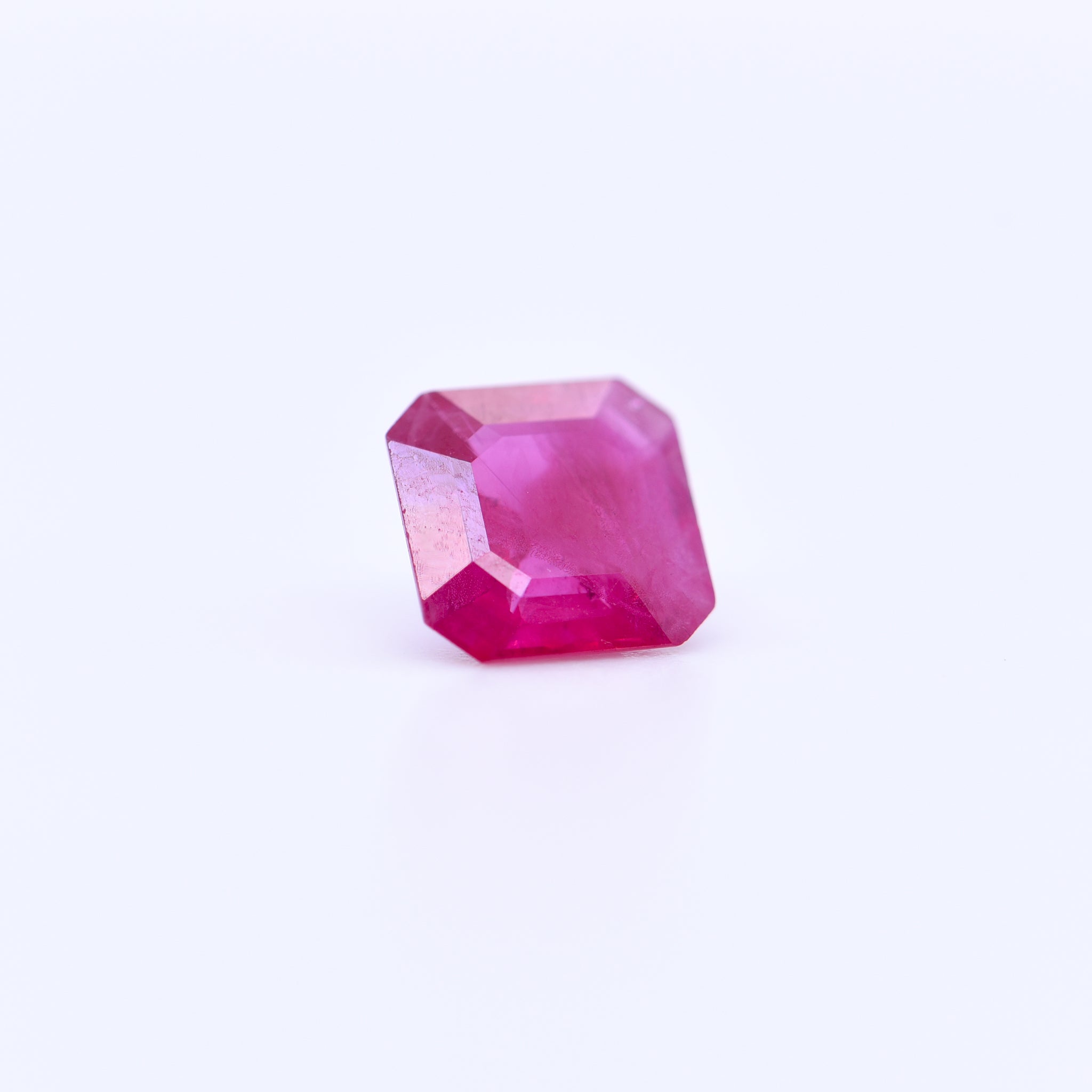 6.5X6.5 Square Octagon Pink Rubies