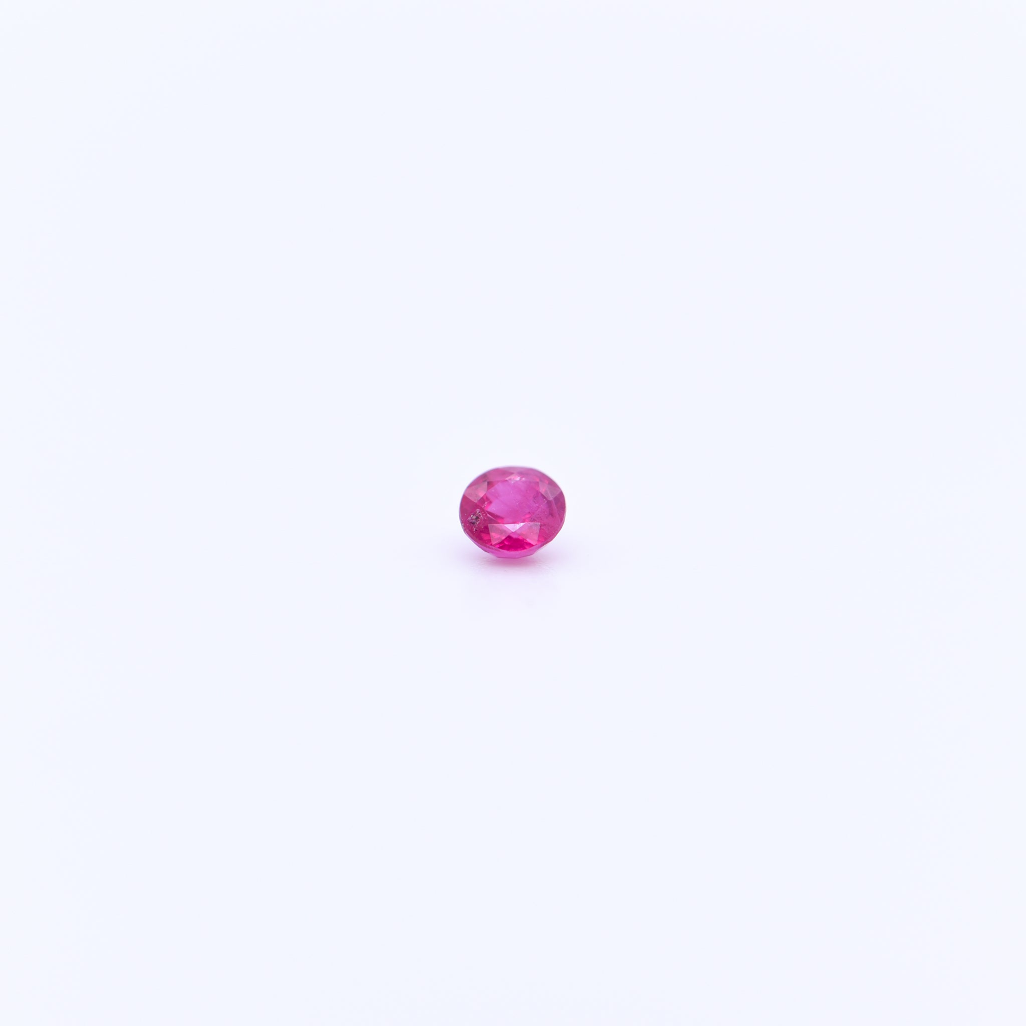 3mm Round Faceted Pink Rubies