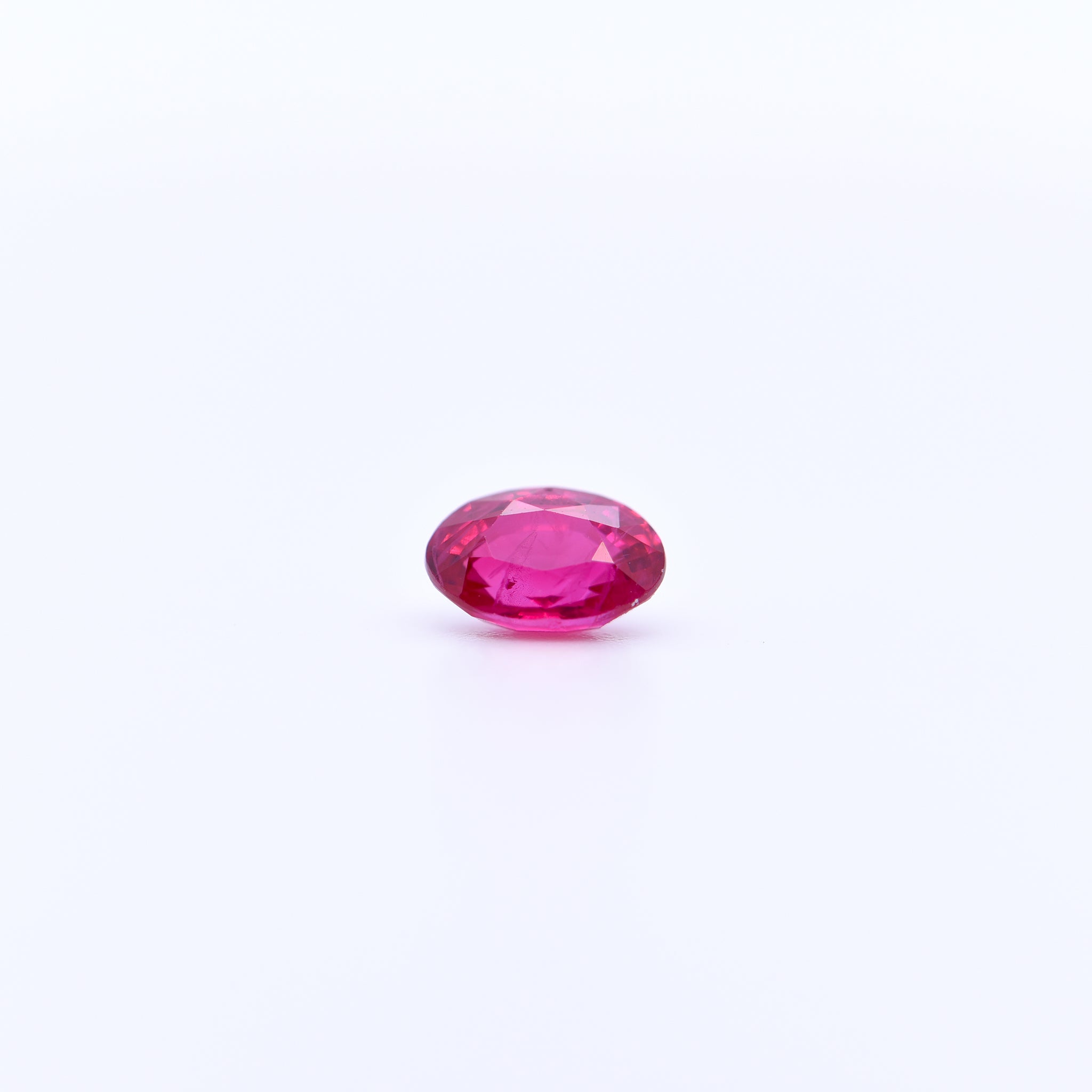 6x4 Oval Faceted Red Rubies