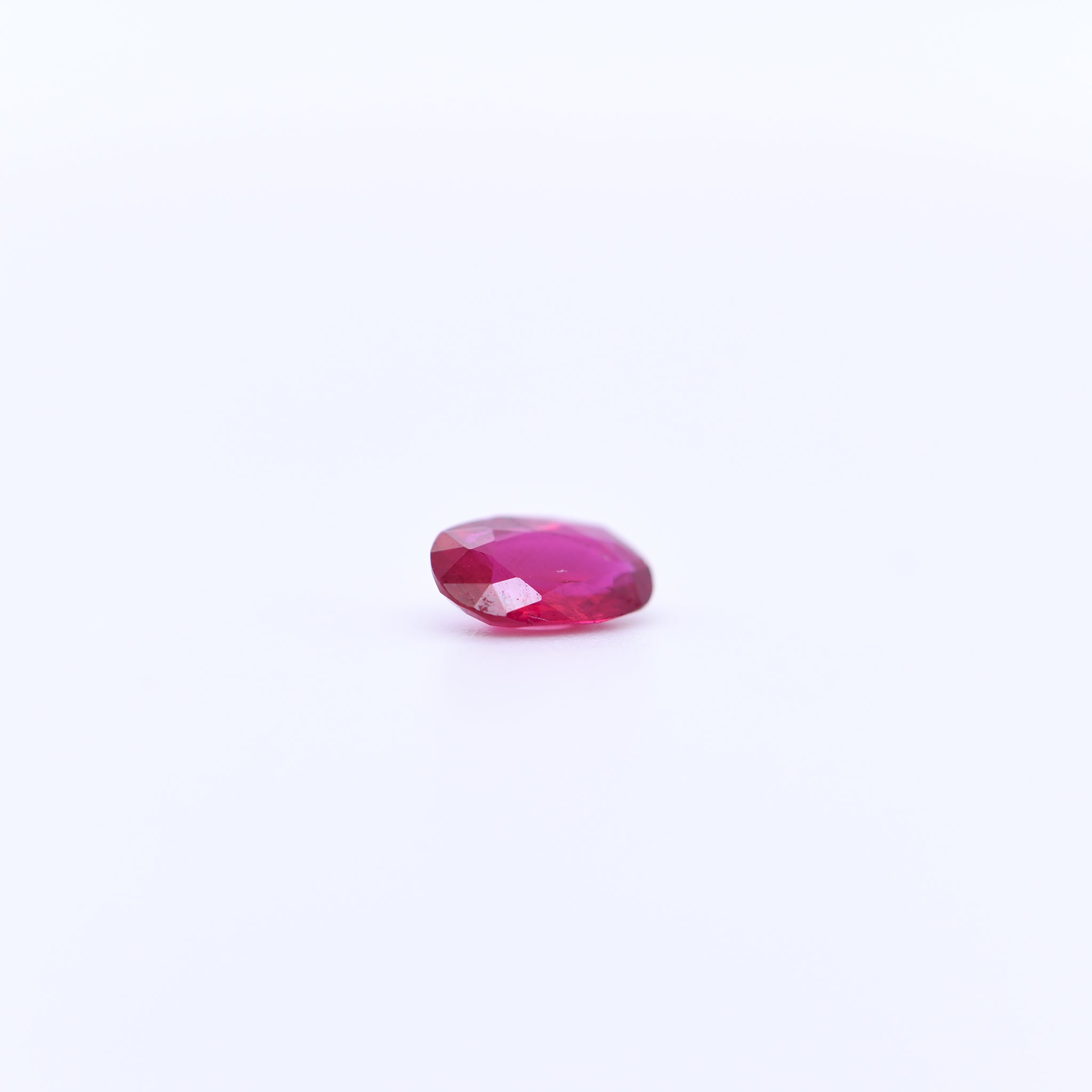 6x4 Oval Faceted Red Rubies