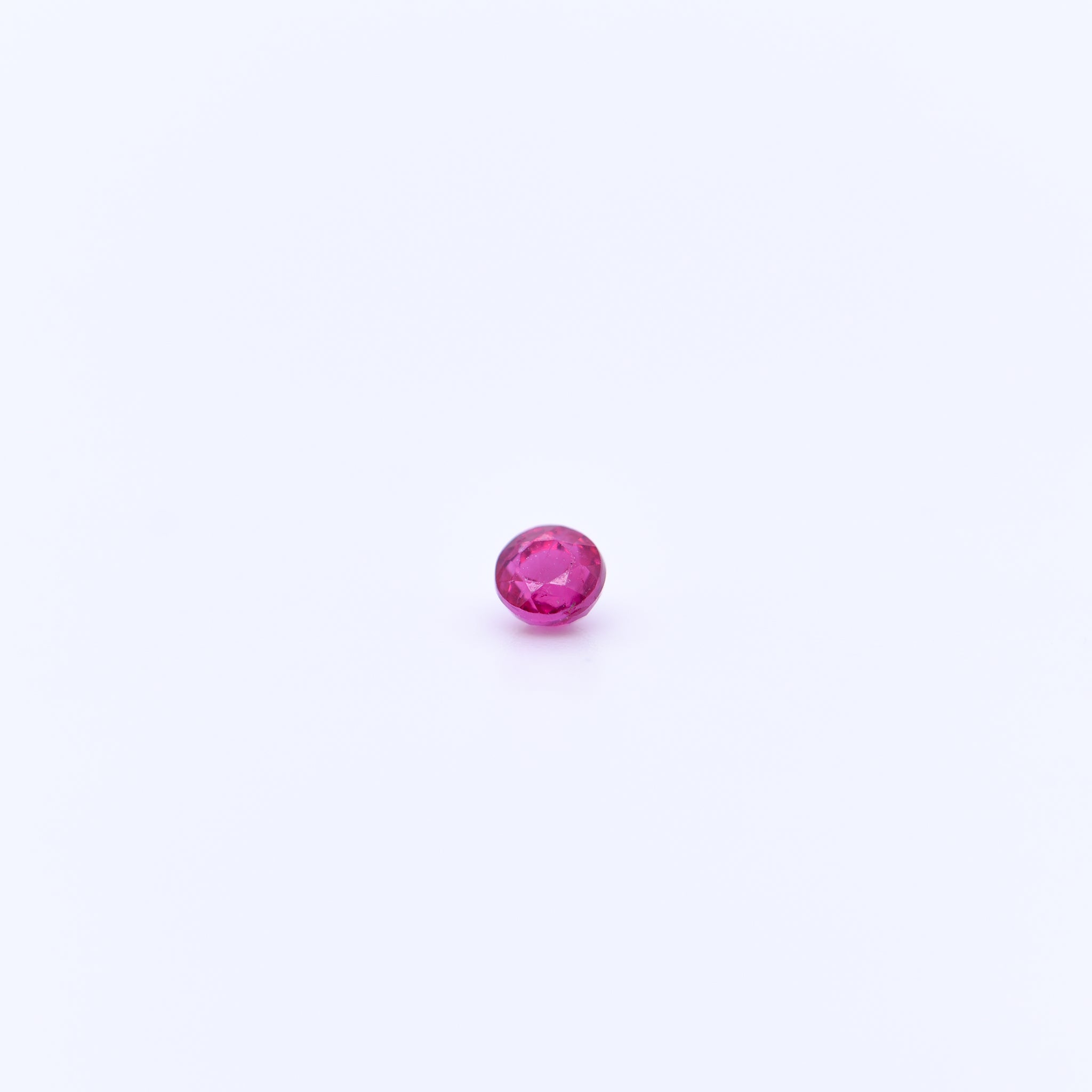 3mm Round Faceted Pink Rubies