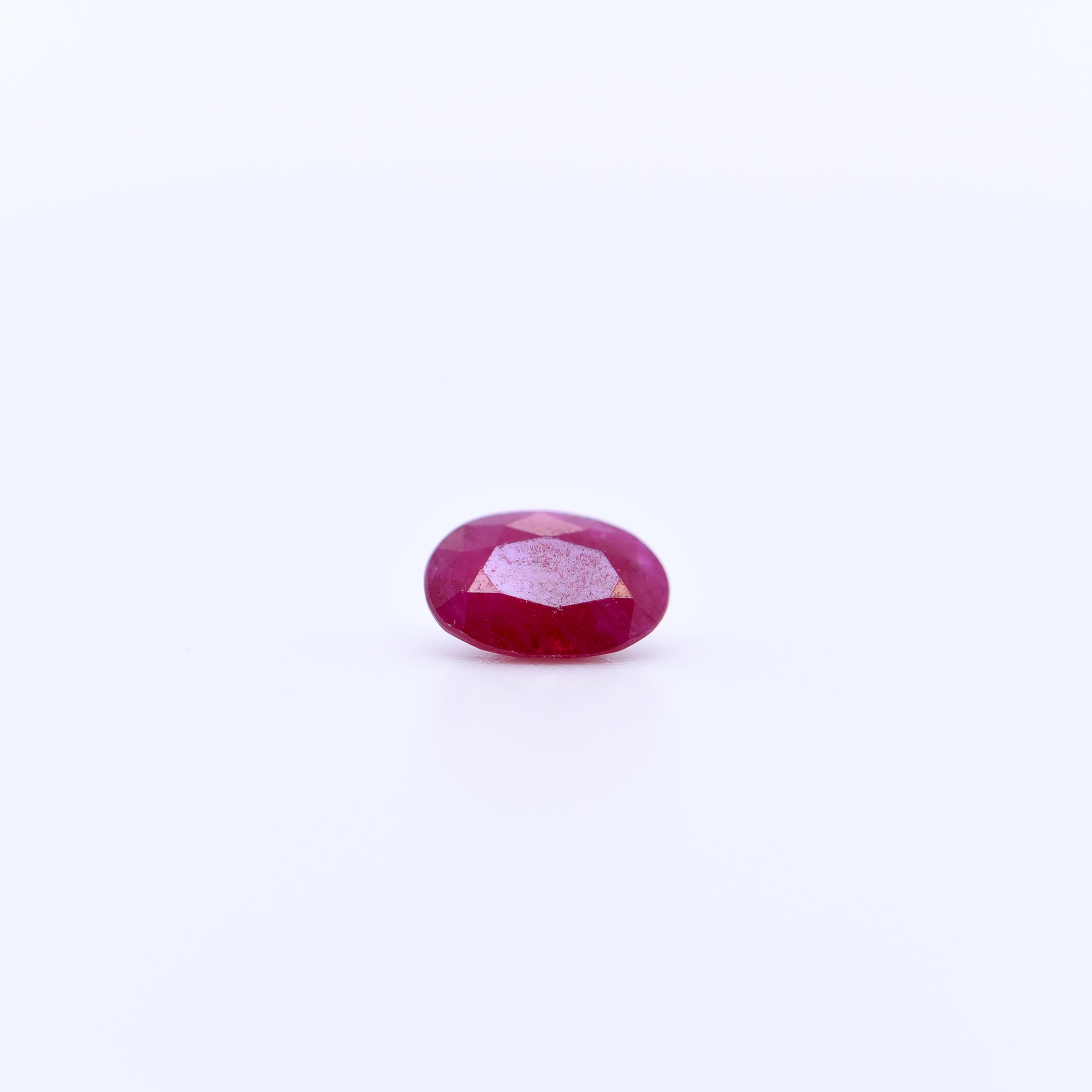 6X4 Oval Faceted Red Rubies