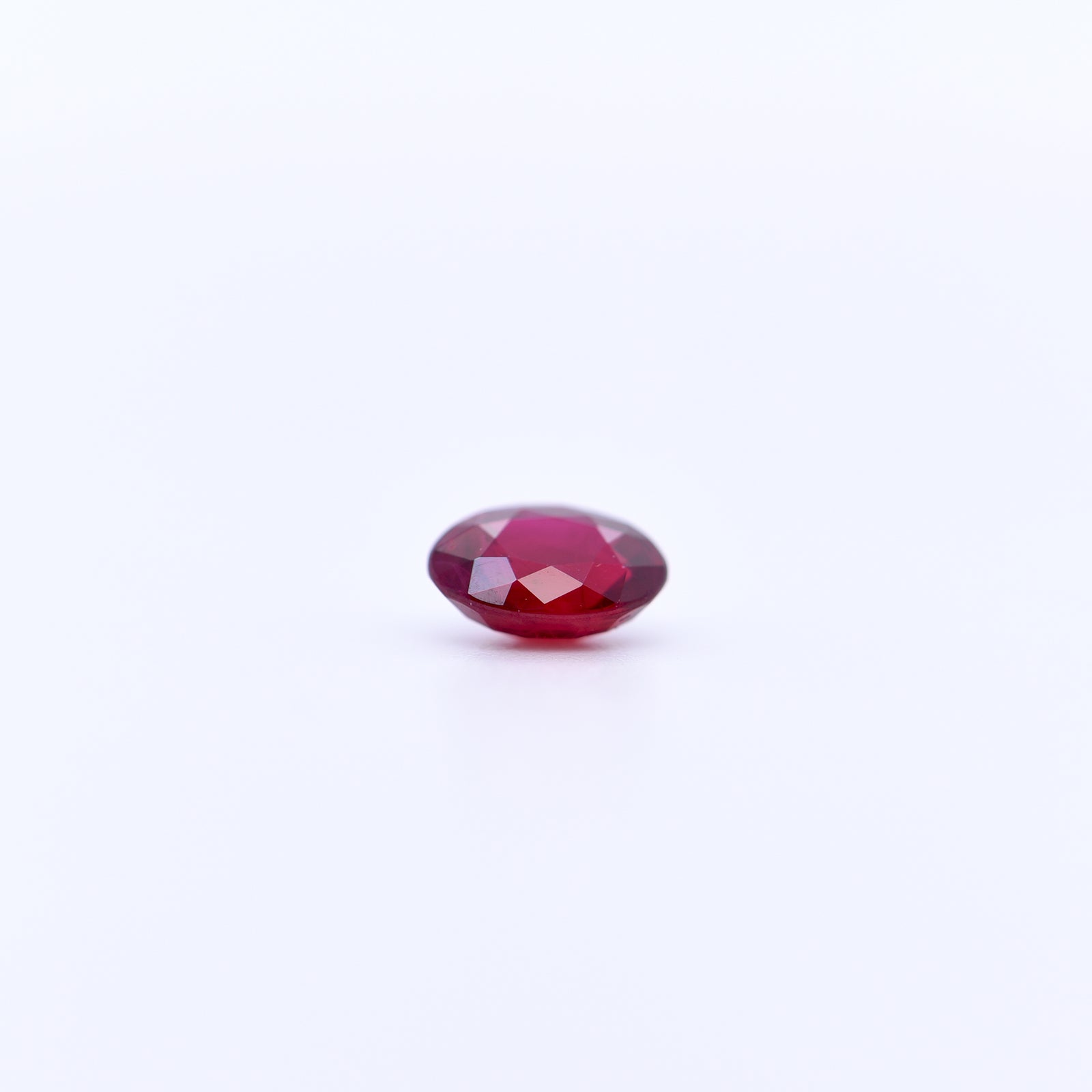 6x4 Oval Faceted Red Rubies