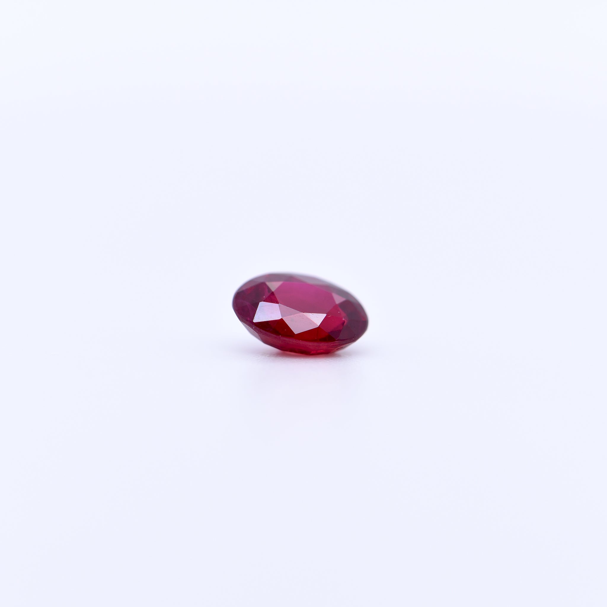 6x4 Oval Faceted Red Rubies