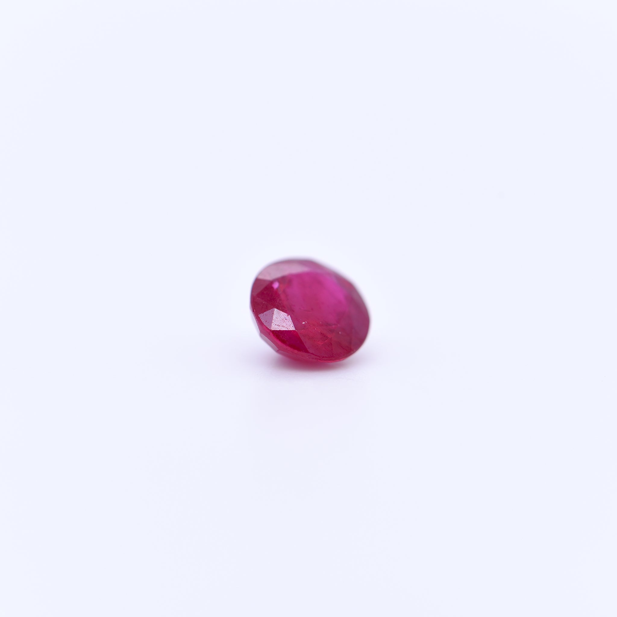 5.3mm Round Faceted Red Rubies