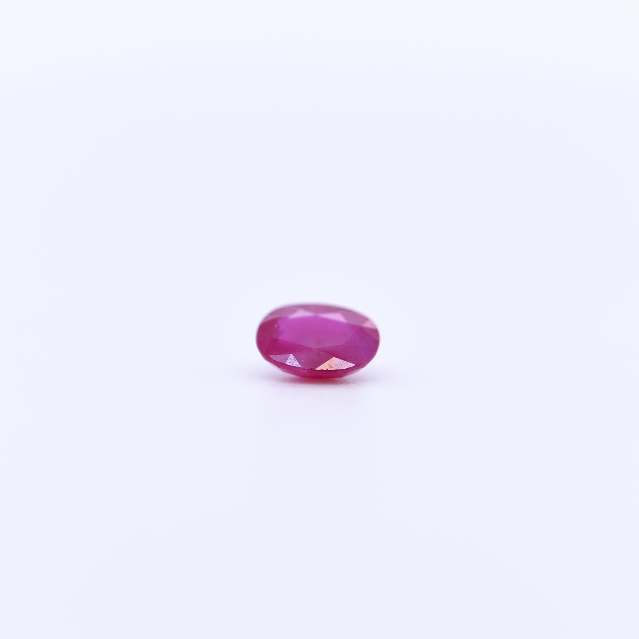 5X4 Oval Faceted Red Rubies