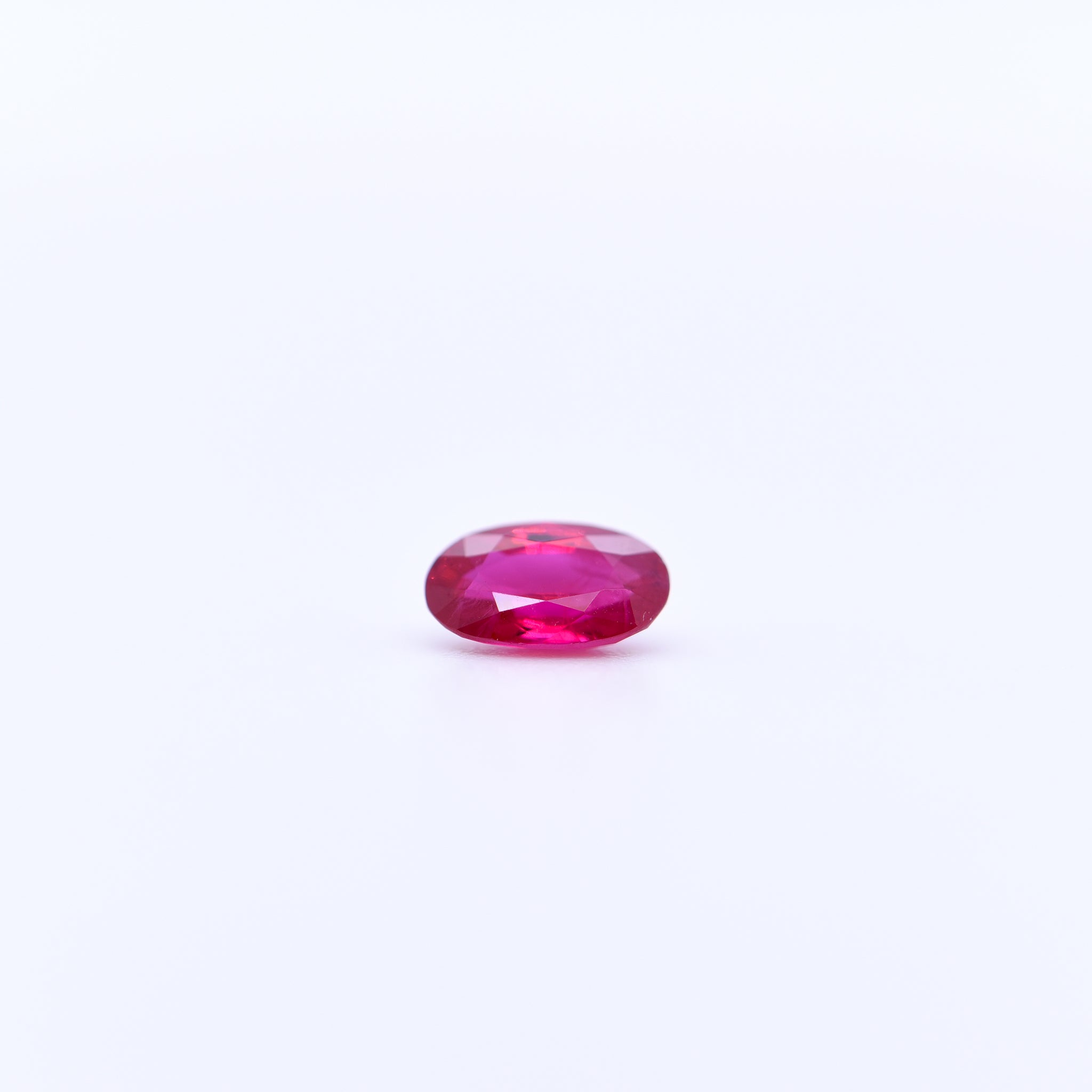 6x4 Oval Faceted Red Rubies
