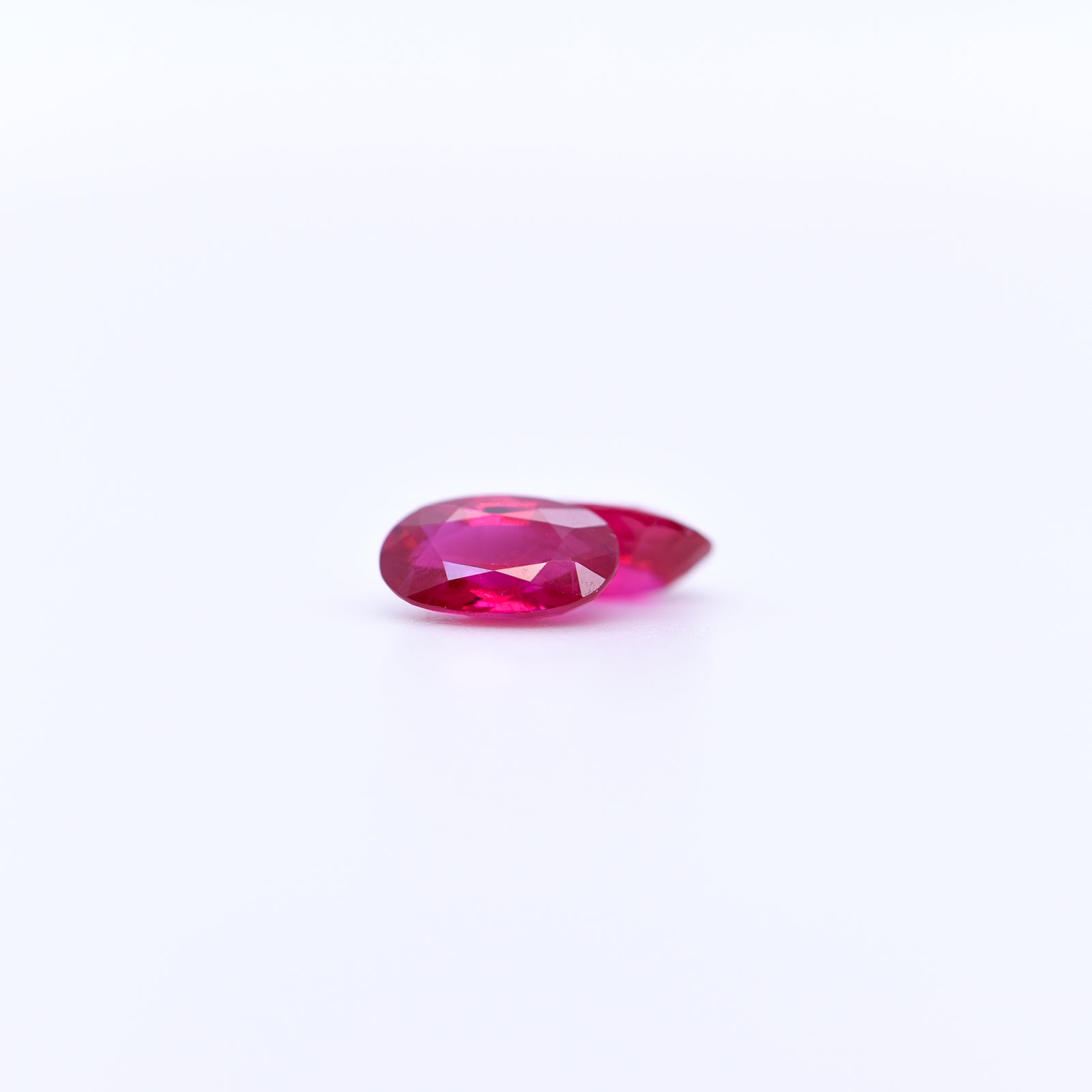 6x4 Oval Faceted Red Rubies