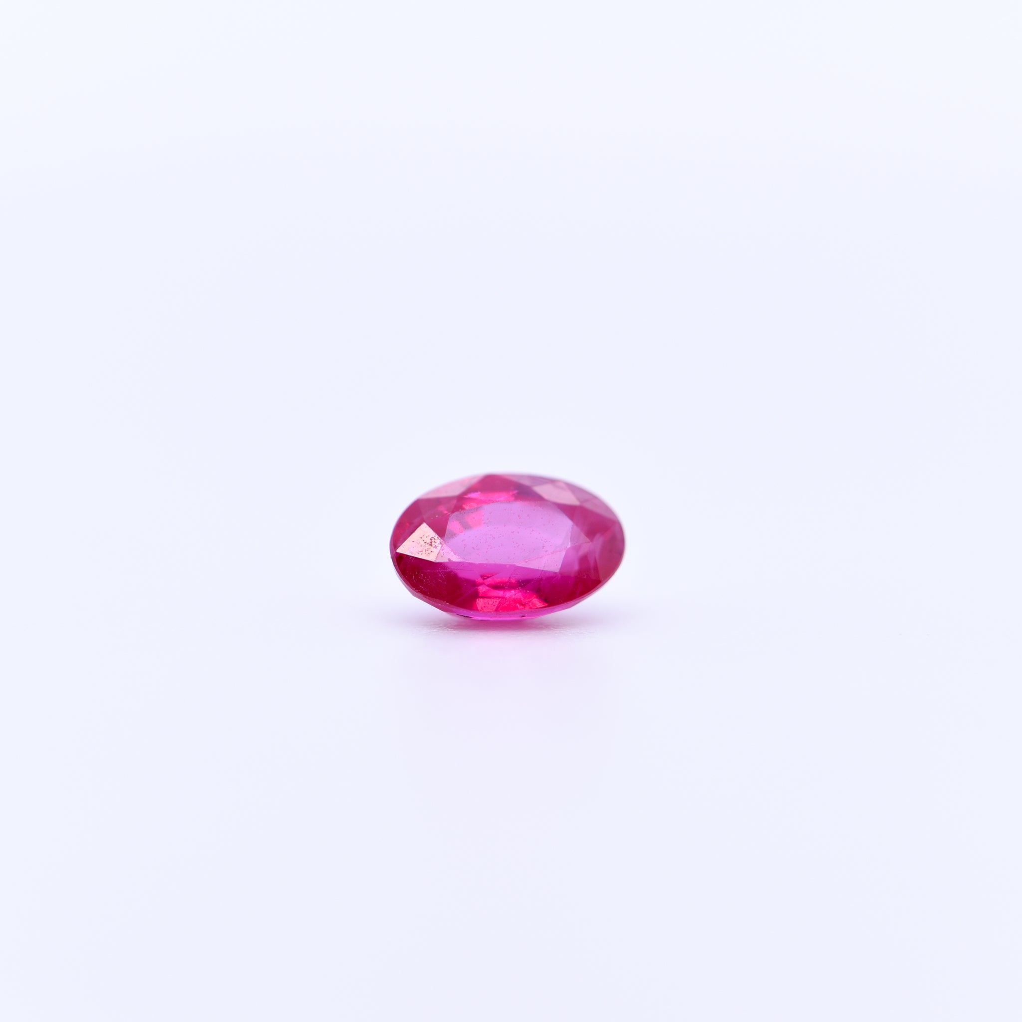6X4 Oval Faceted Red Rubies