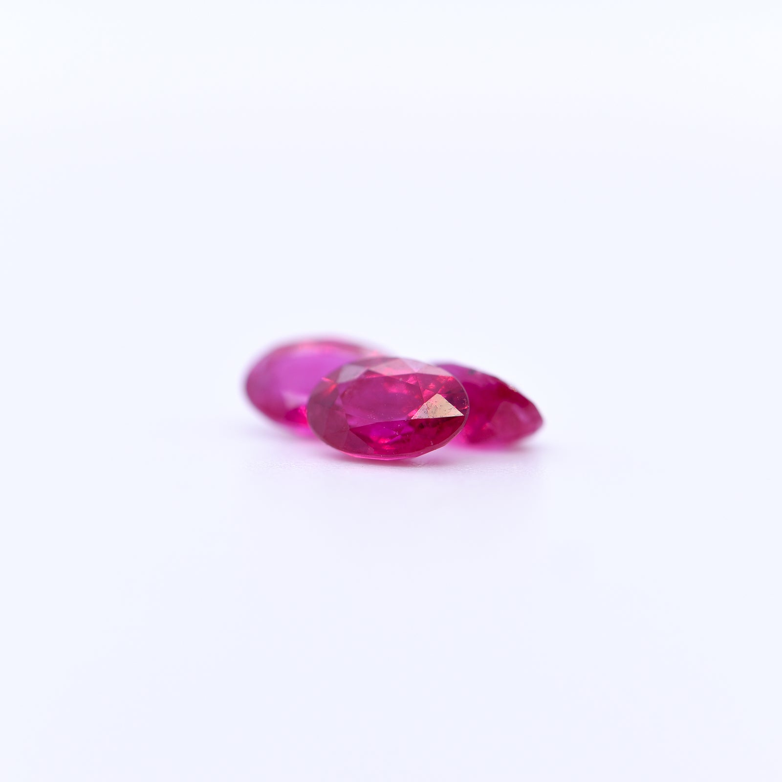 6x4 Oval Faceted Pink Rubies