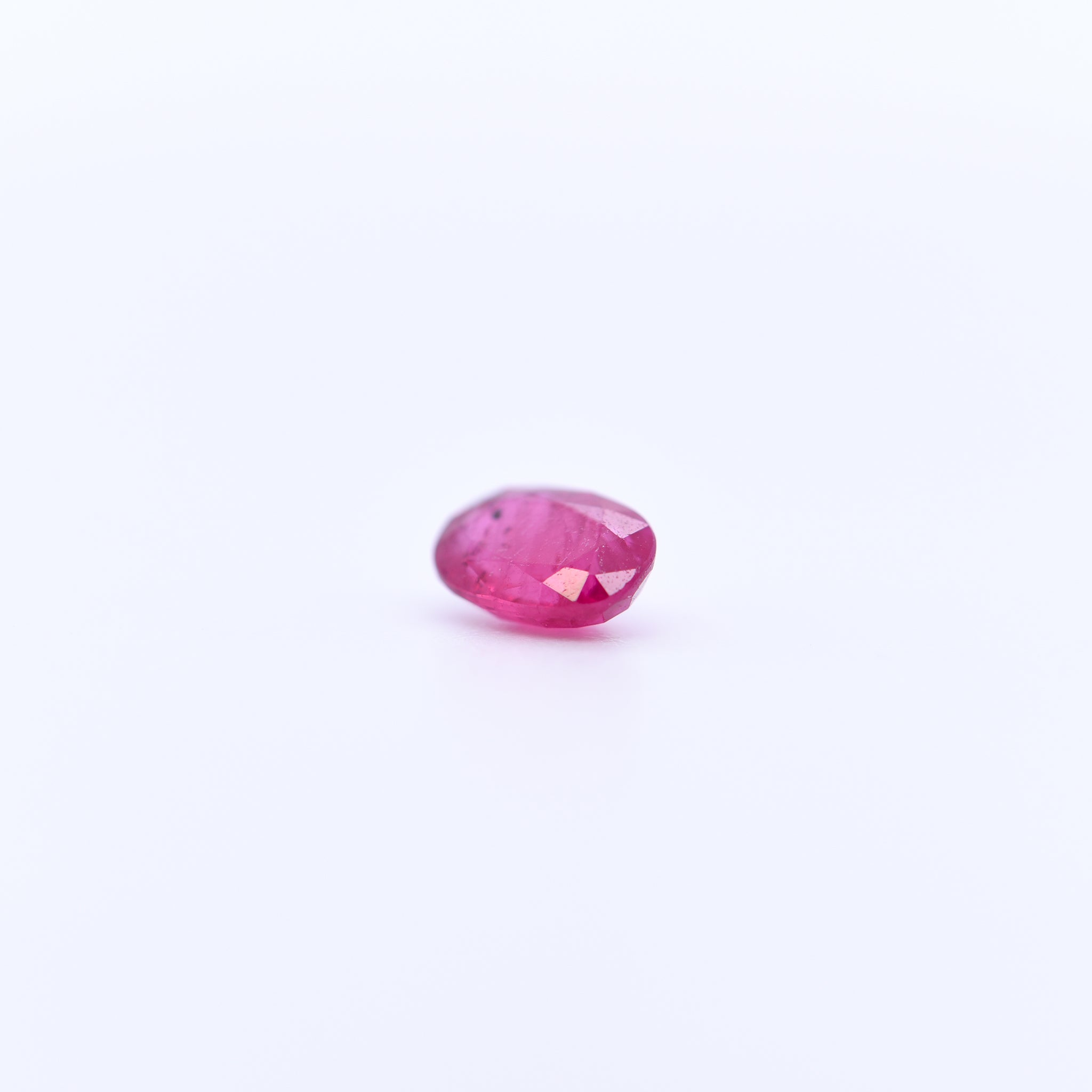 6x4 Oval Faceted Red Rubies