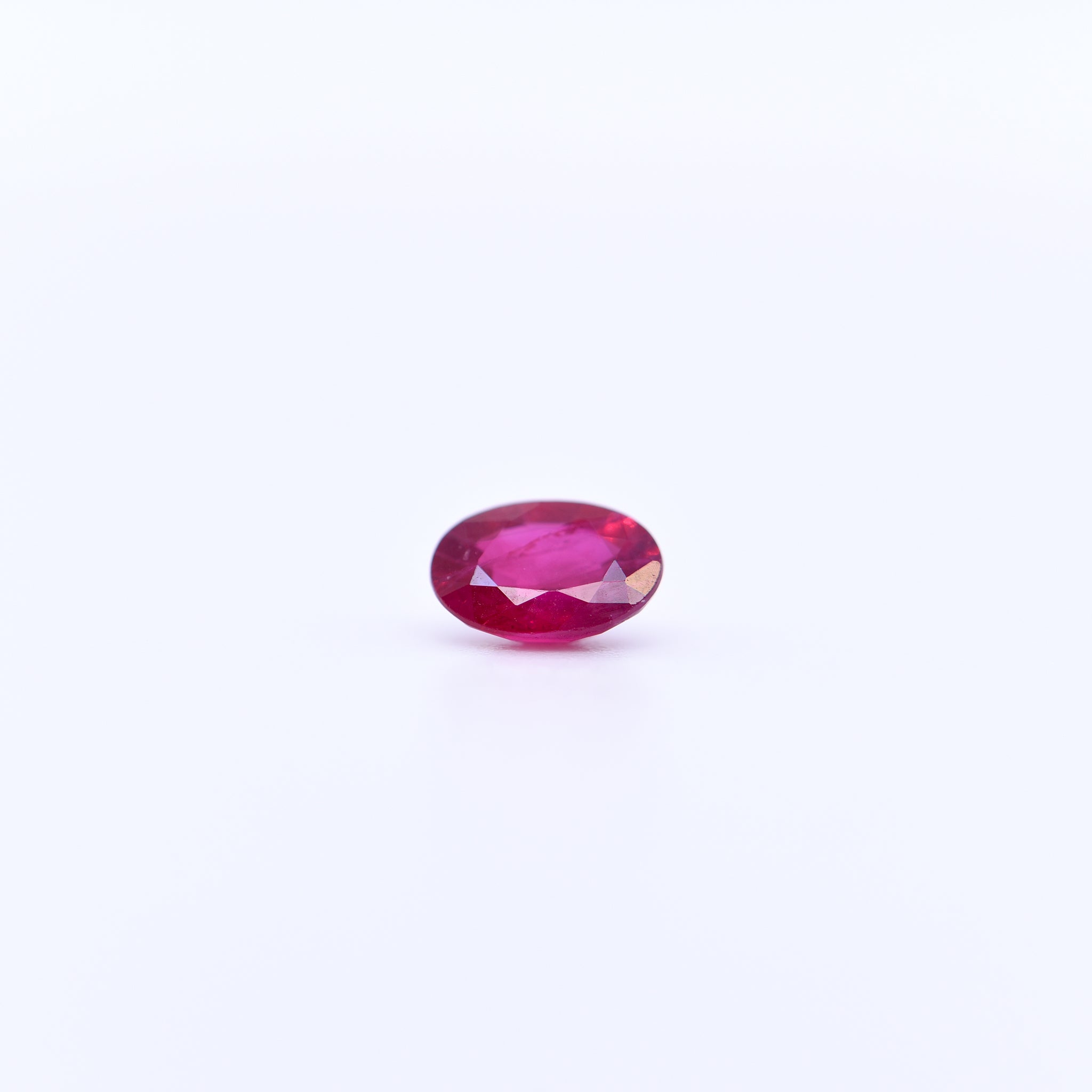 6x4 Oval Faceted Red Rubies