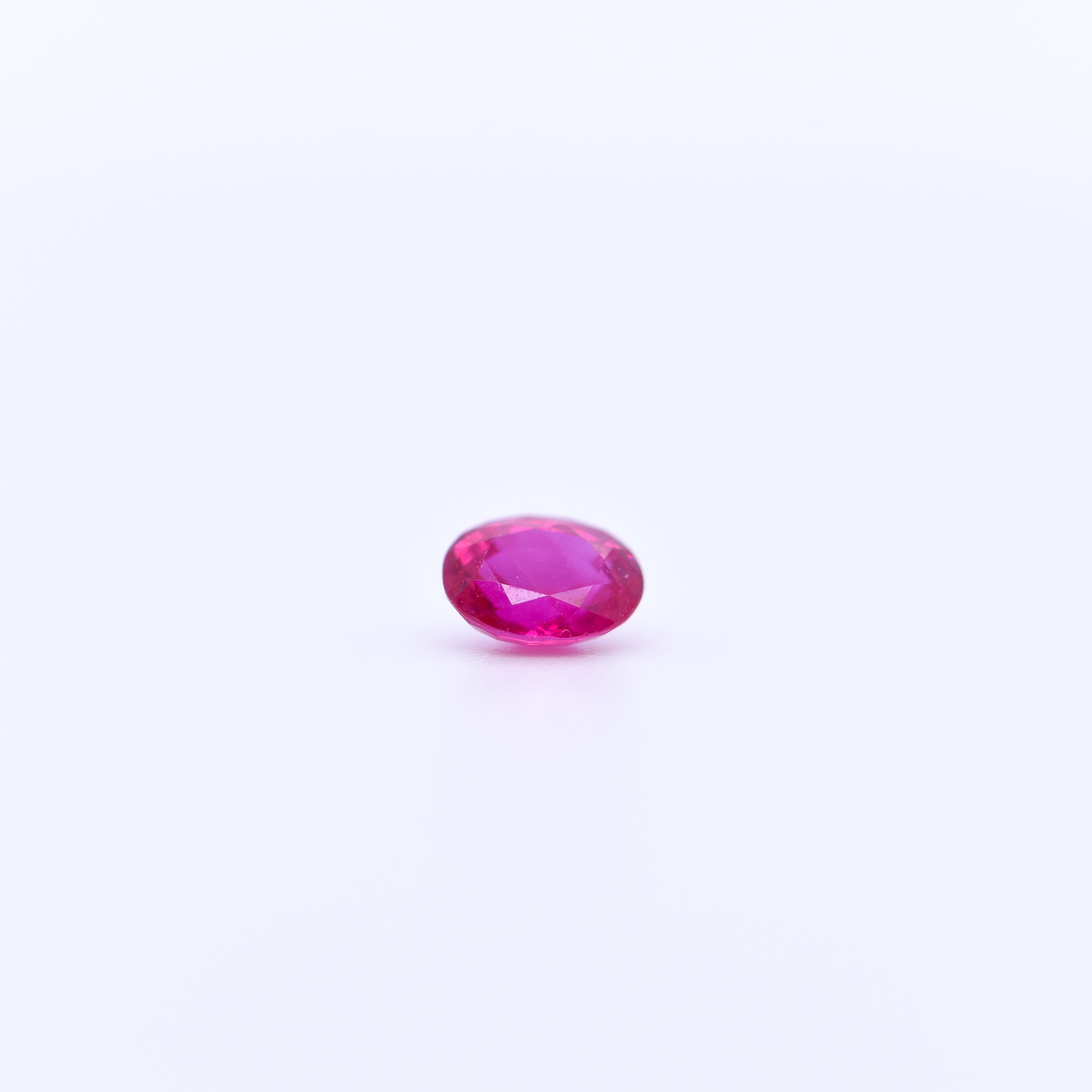 5X4 Oval Faceted Red Rubies