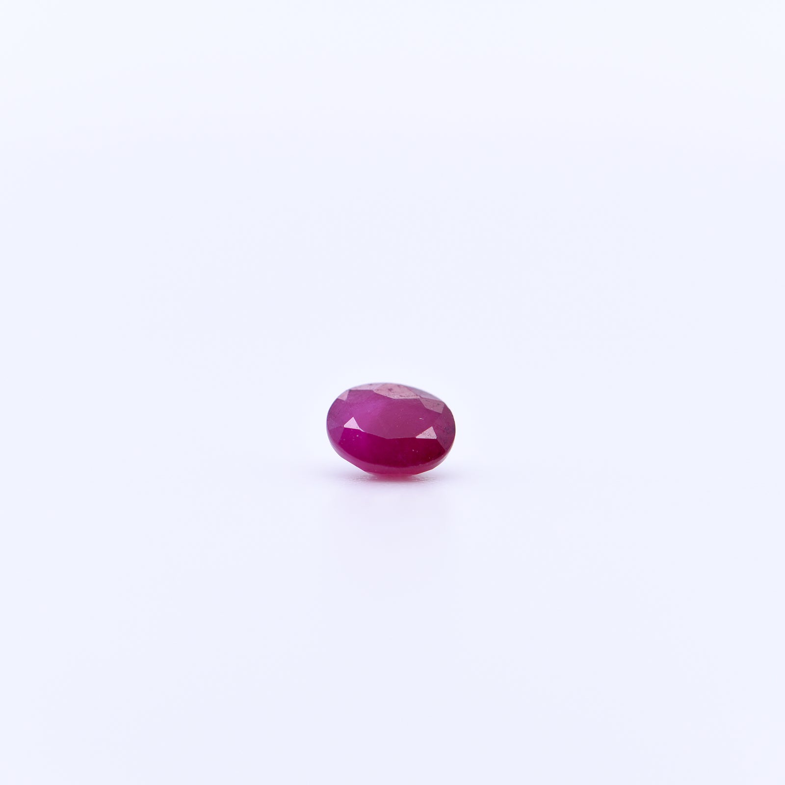 5x4 Oval Faceted Red Rubies