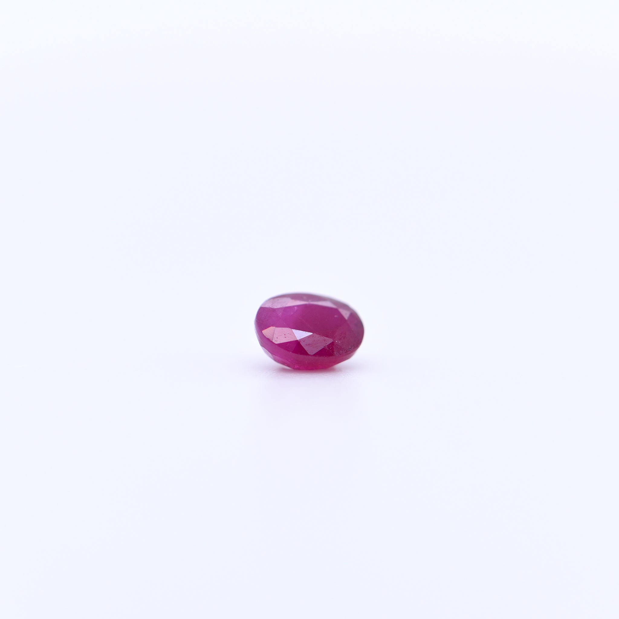 5x4 Oval Faceted Red Rubies