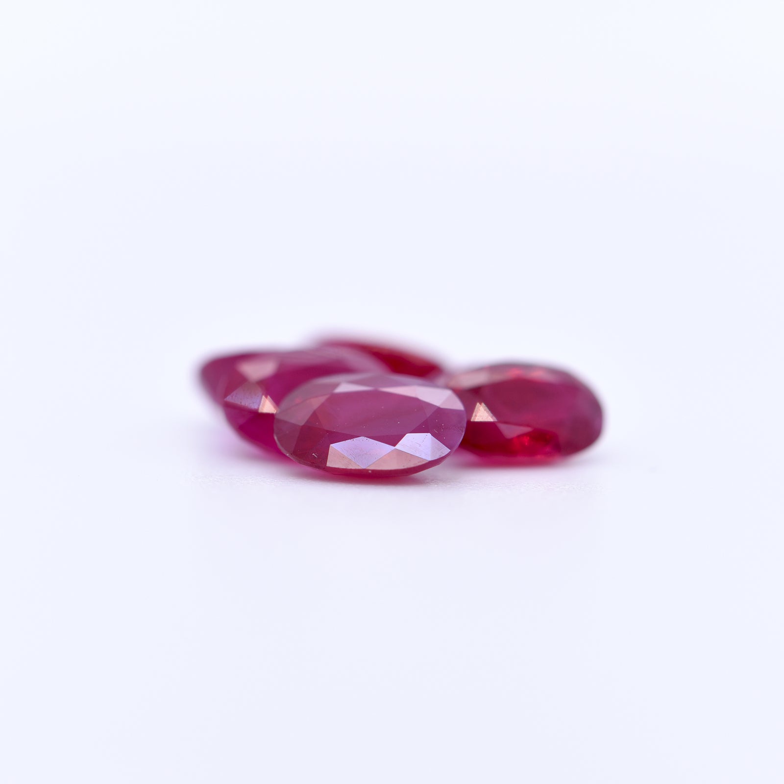 6.5x4.5 Oval Faceted Red Rubies