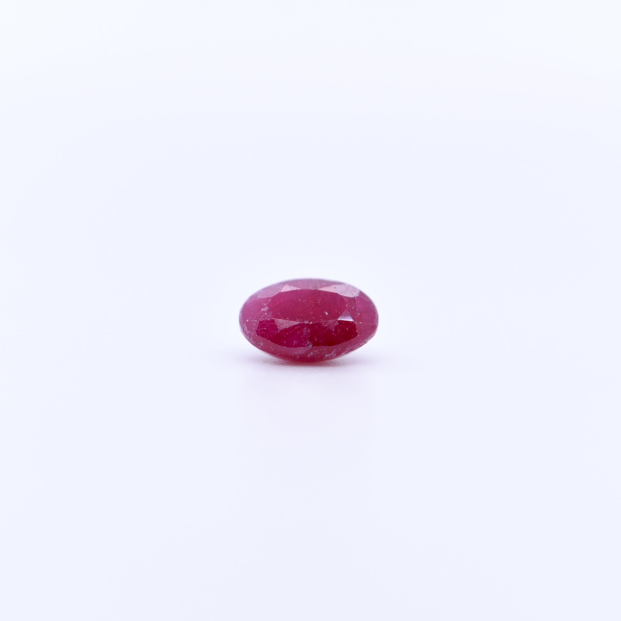 6x4 Oval Faceted Red Rubies