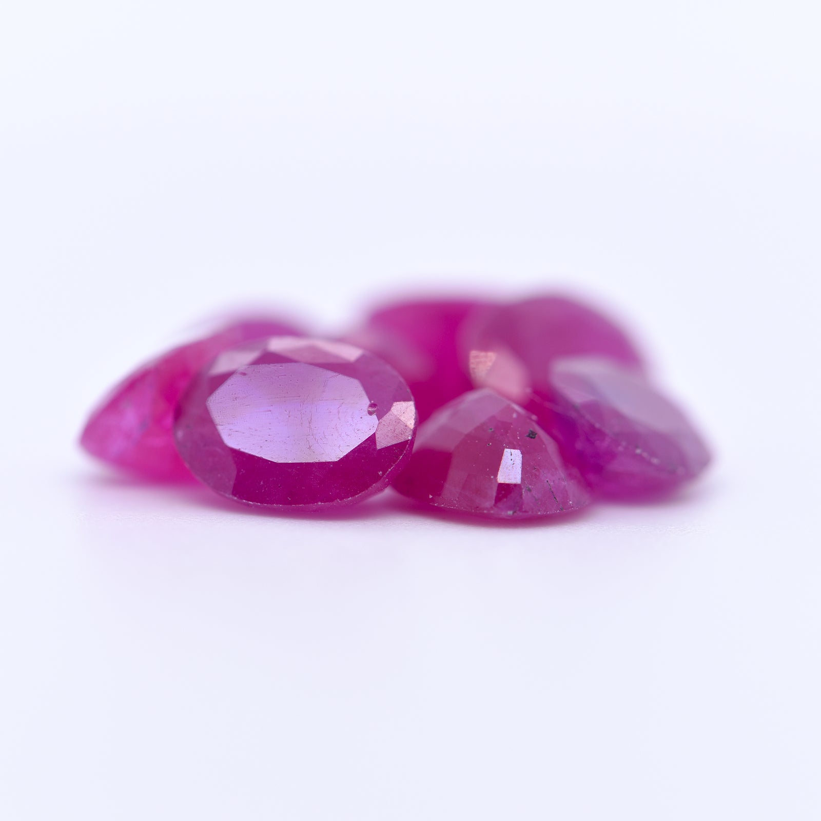 8x6 Oval Faceted Pink Rubies